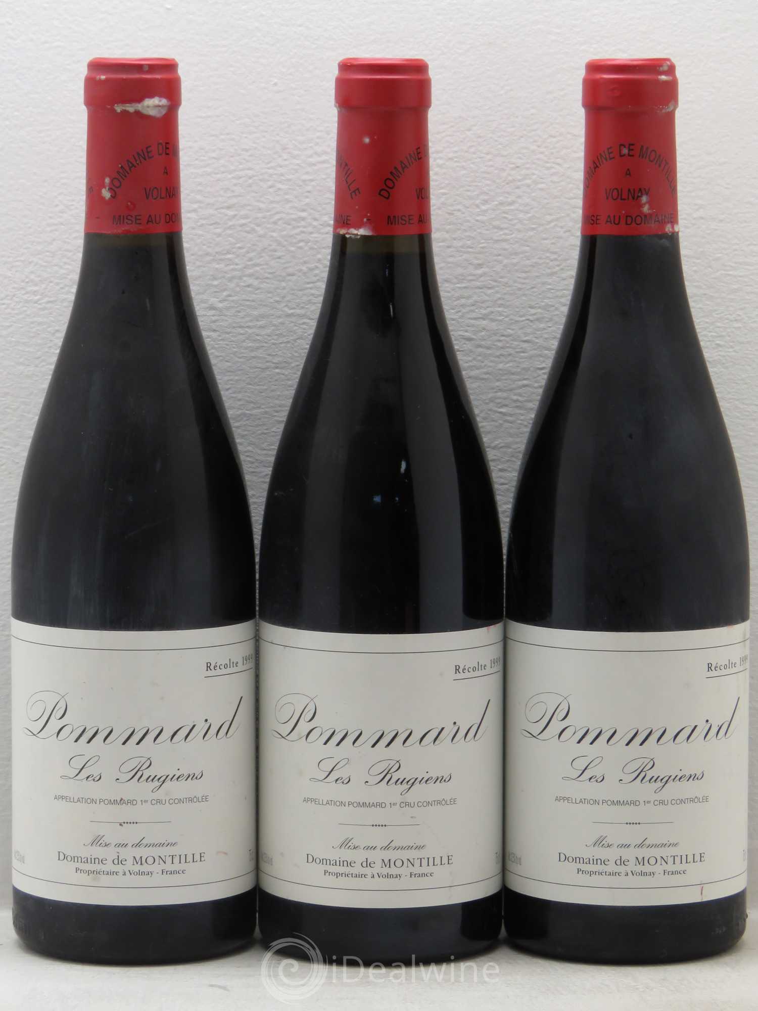 Pommard 1er Cru Les Rugiens-bas De Montille (Domaine) 1999 - Lot de 3 bouteilles - 0