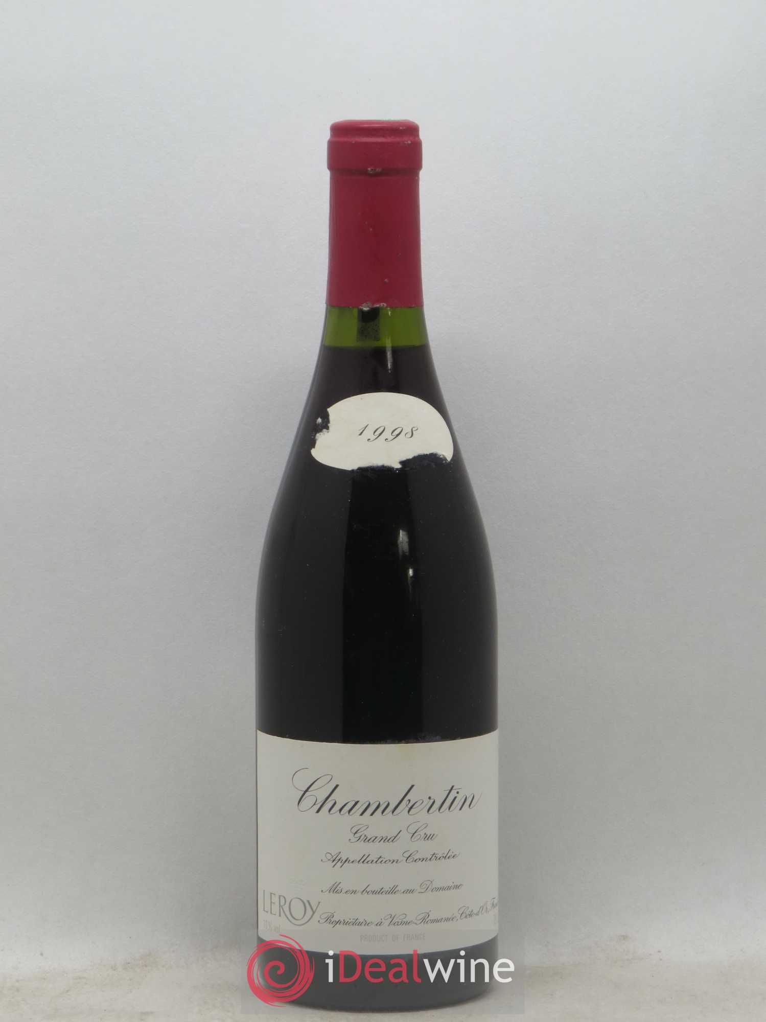 Chambertin Grand Cru Leroy (Domaine) 1998 - Lot de 1 bouteille - 0