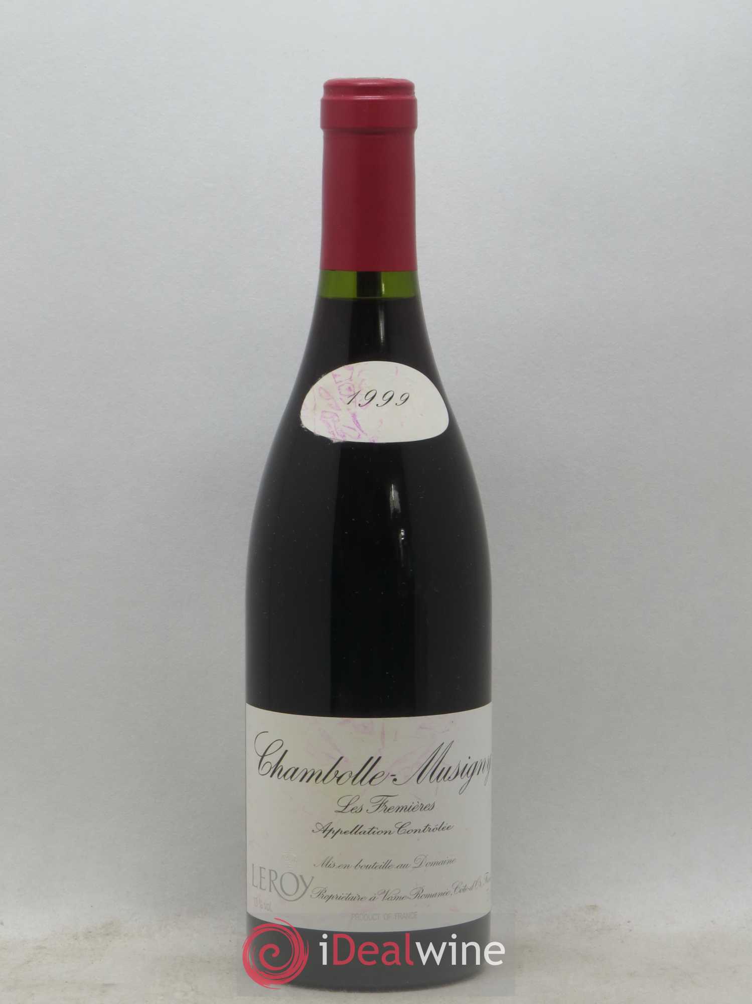 Chambolle-Musigny Les Fremières Leroy (Domaine) 1999 - Lot de 1 bouteille - 0