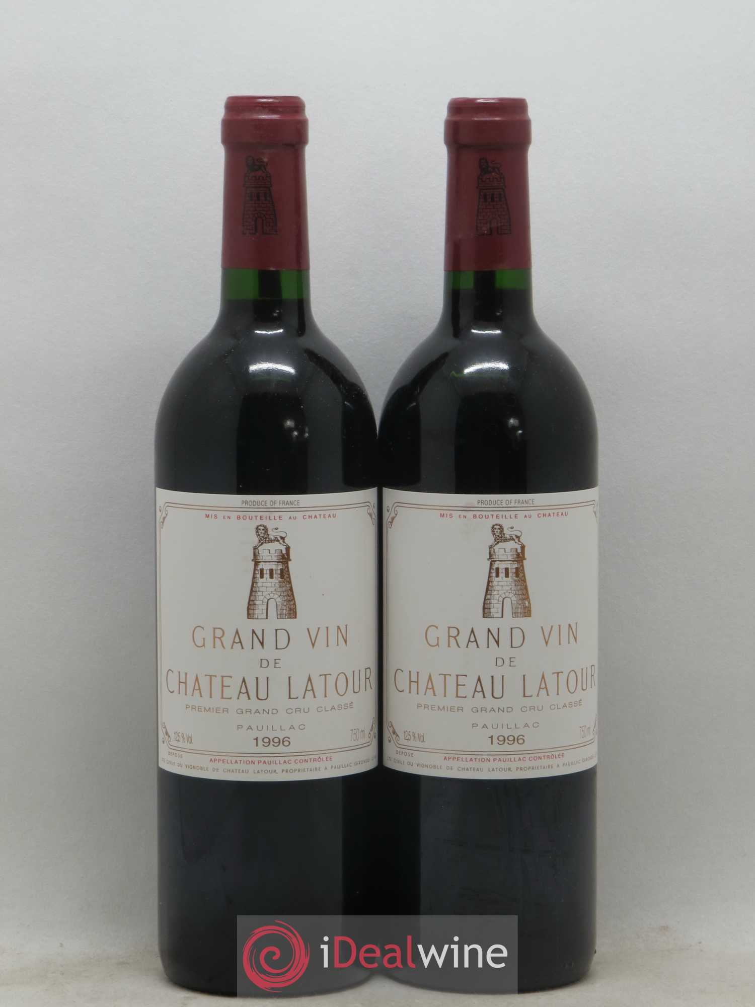 Château Latour 1er Grand Cru Classé 1996 - Lot de 2 bouteilles - 0