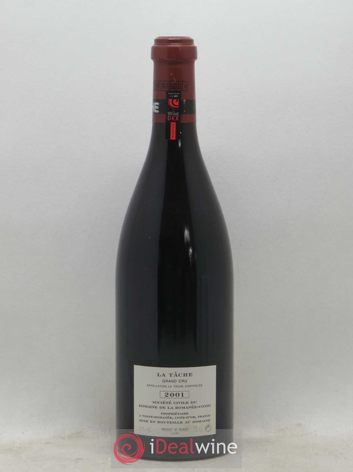 La Tâche Grand Cru Domaine de la Romanée-Conti 2001 - Lot de 1 bouteille - 1