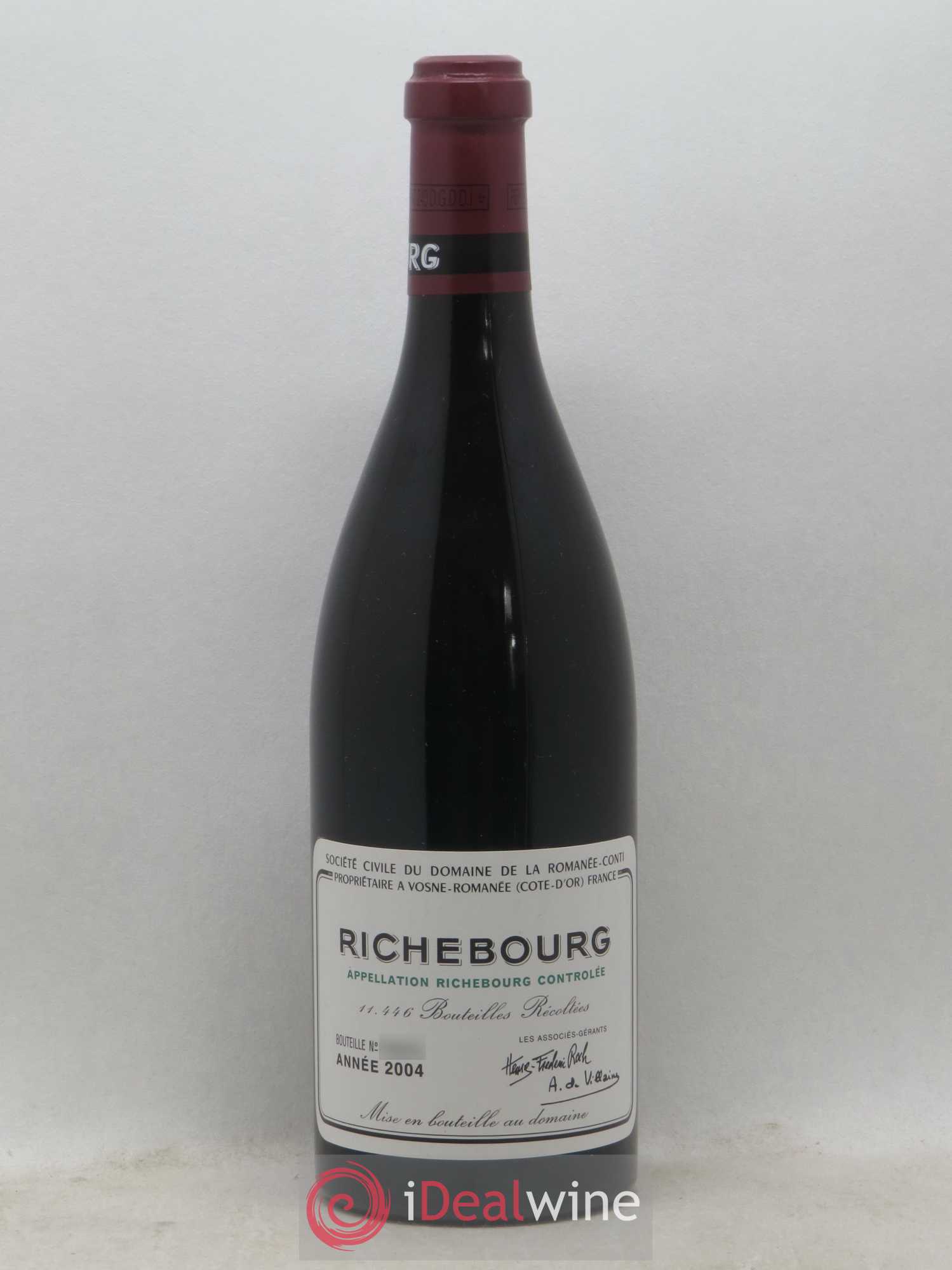 Richebourg Grand Cru Domaine de la Romanée-Conti 2004 - Lot de 1 bouteille - 0