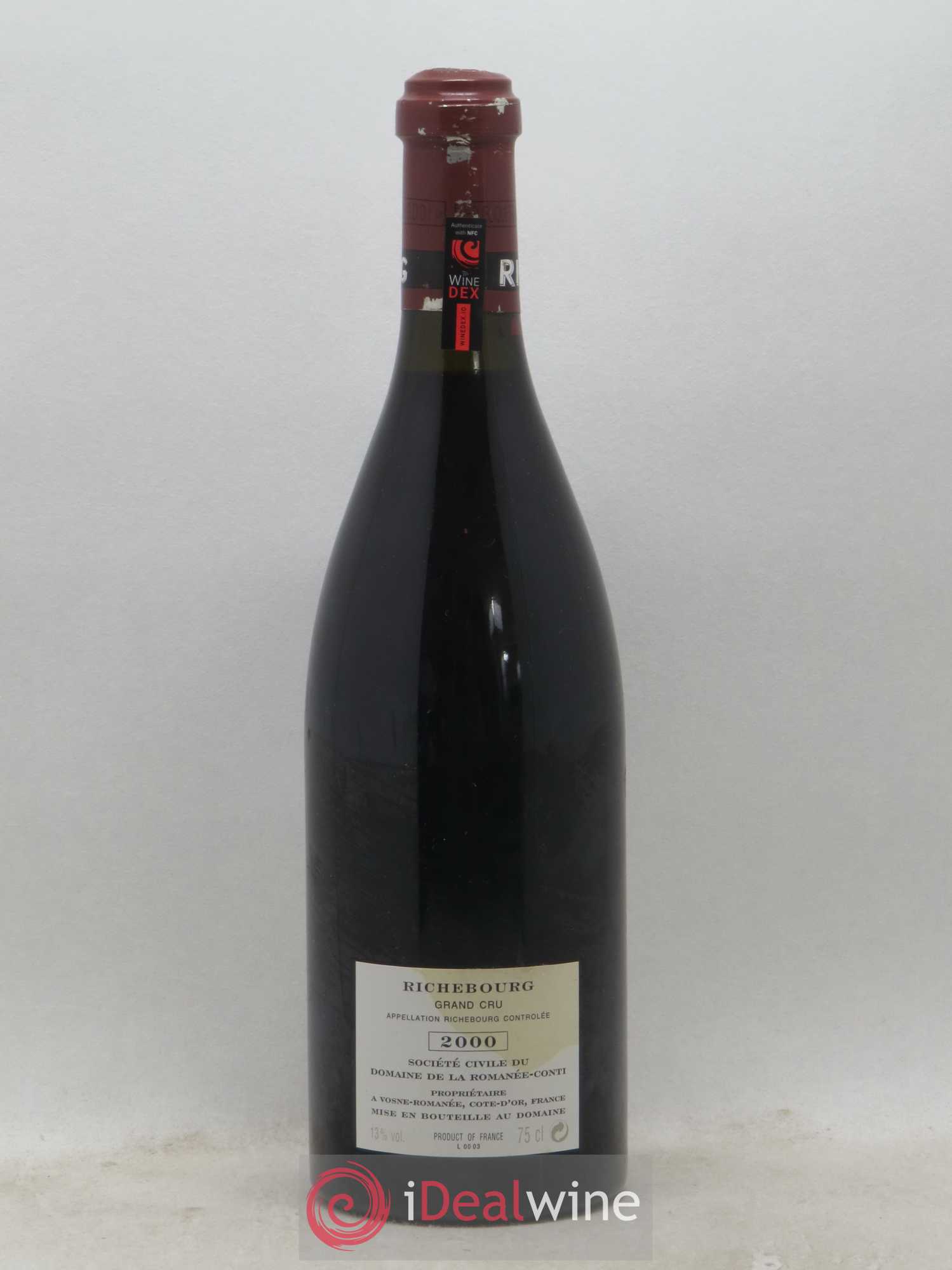 Richebourg Grand Cru Domaine de la Romanée-Conti 2000 - Posten von 1 Flasche - 1