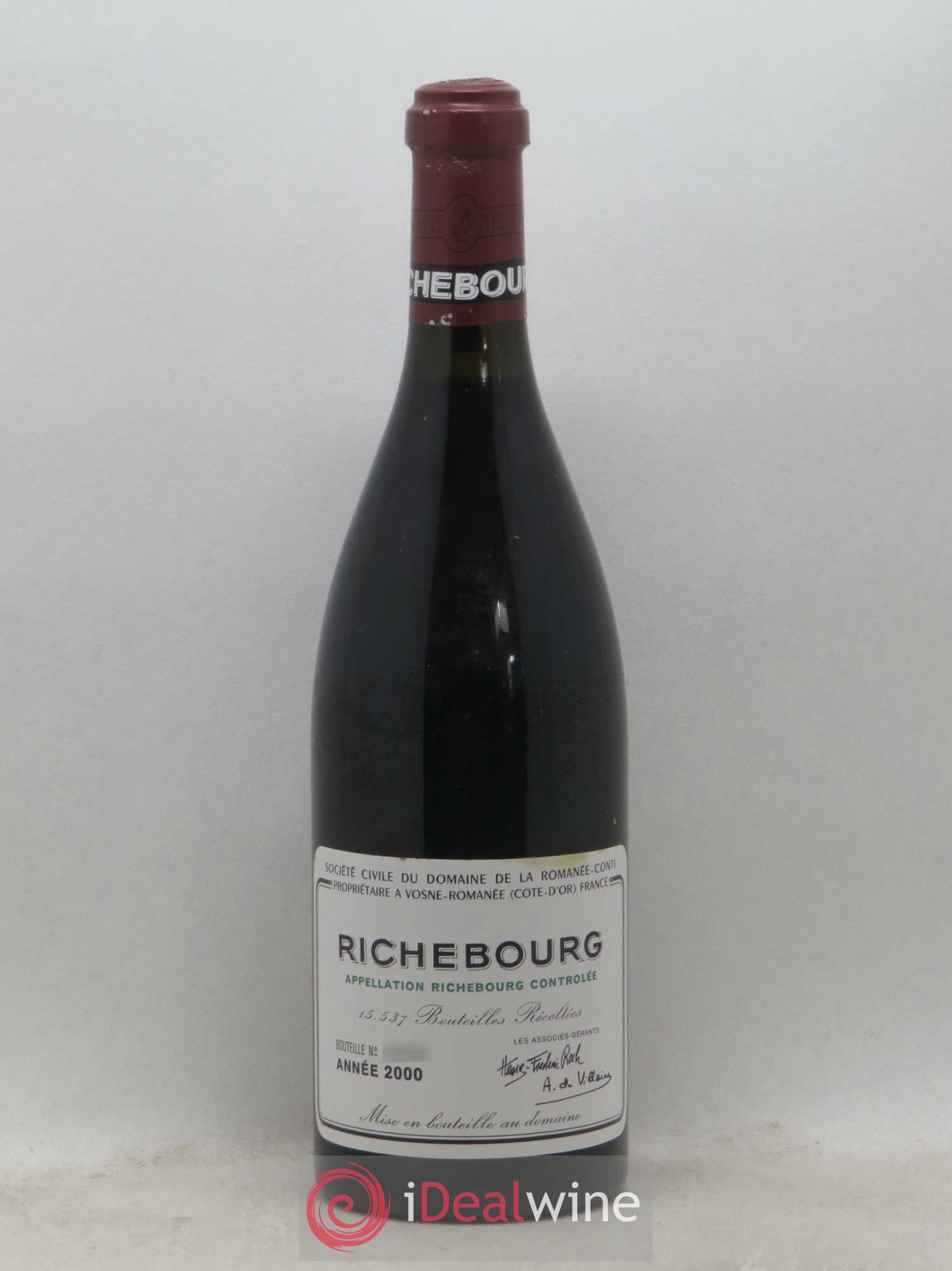 Richebourg Grand Cru Domaine de la Romanée-Conti 2000 - Posten von 1 Flasche - 0