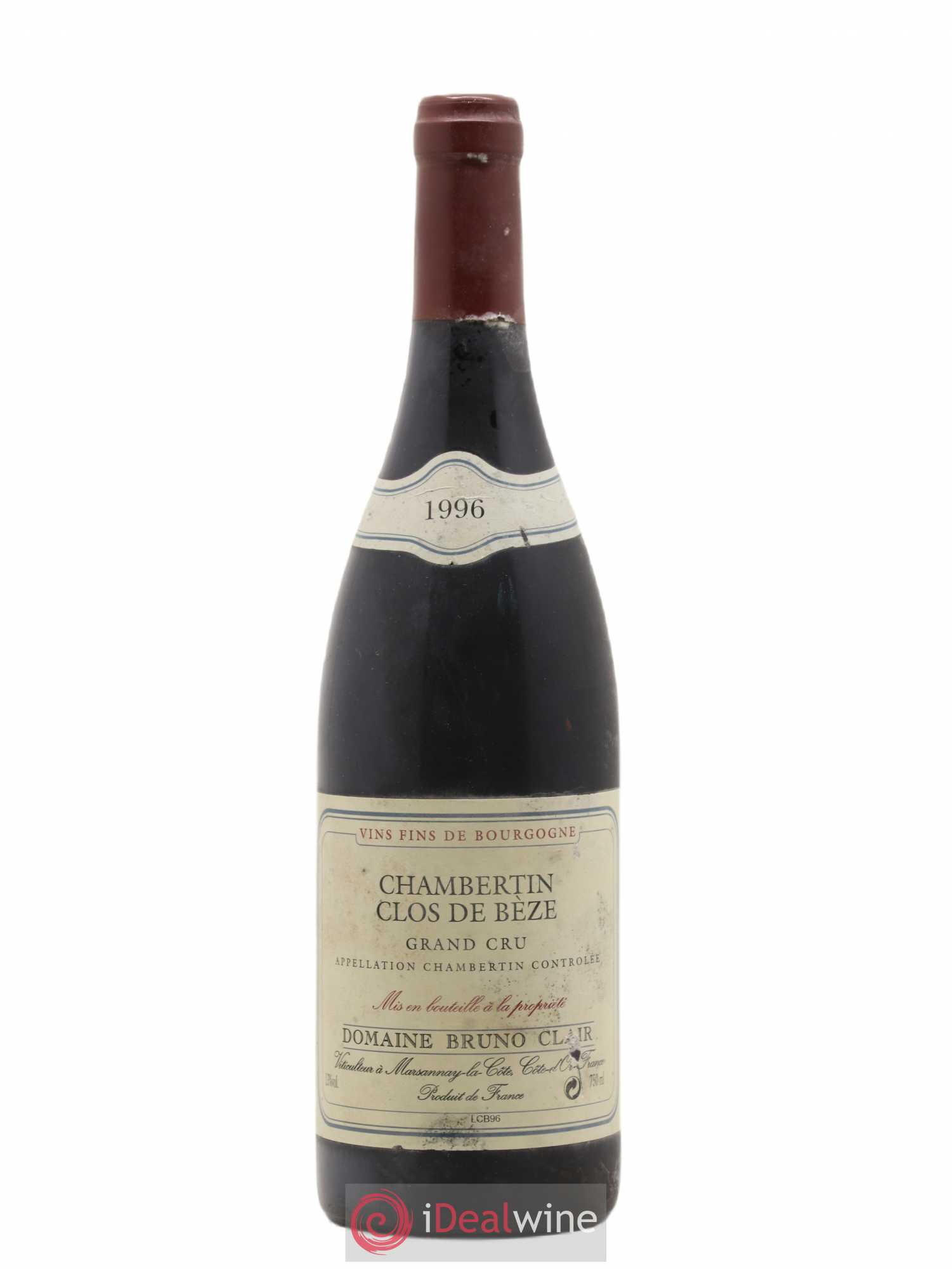 Chambertin Clos de Bèze Grand Cru Bruno Clair (Domaine) 1996 - Lot de 1 bouteille - 0