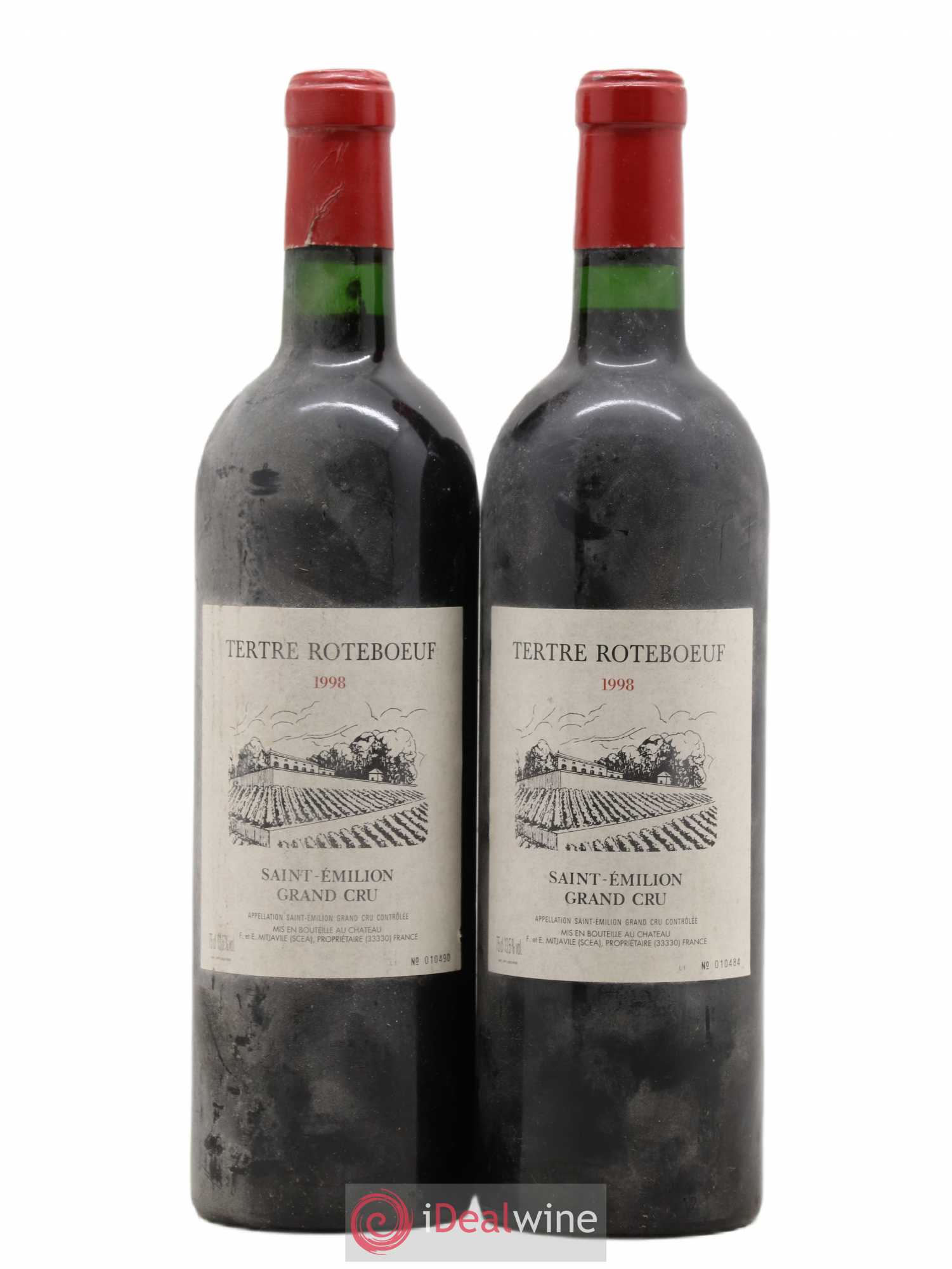 Château Tertre Roteboeuf 1998 - Lot de 2 bouteilles - 0