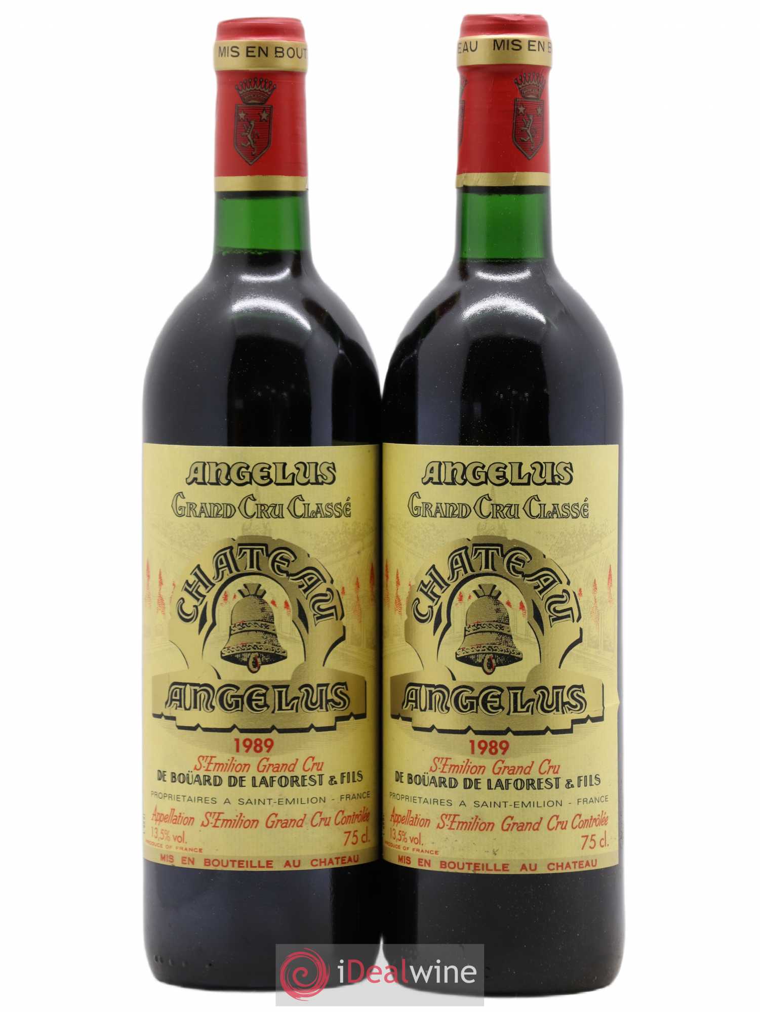 Château Angélus 1er Grand Cru Classé A 1989 - Lot de 2 bouteilles - 0