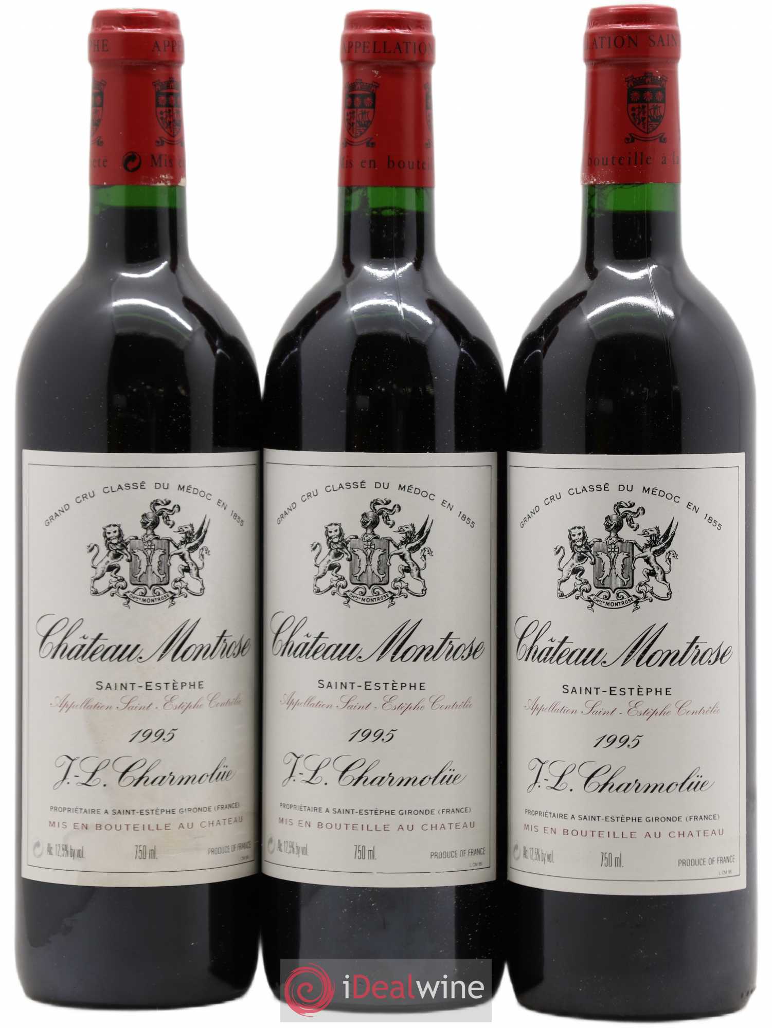 Château Montrose 2ème Grand Cru Classé 1995 - Lot de 3 bouteilles - 0