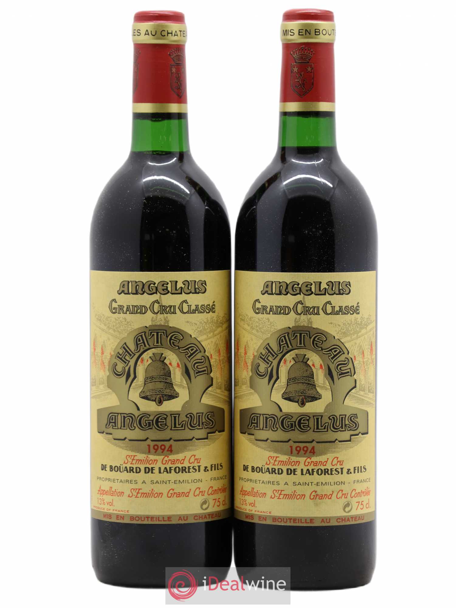 Château Angélus 1er Grand Cru Classé A 1994 - Lot de 2 bouteilles - 0
