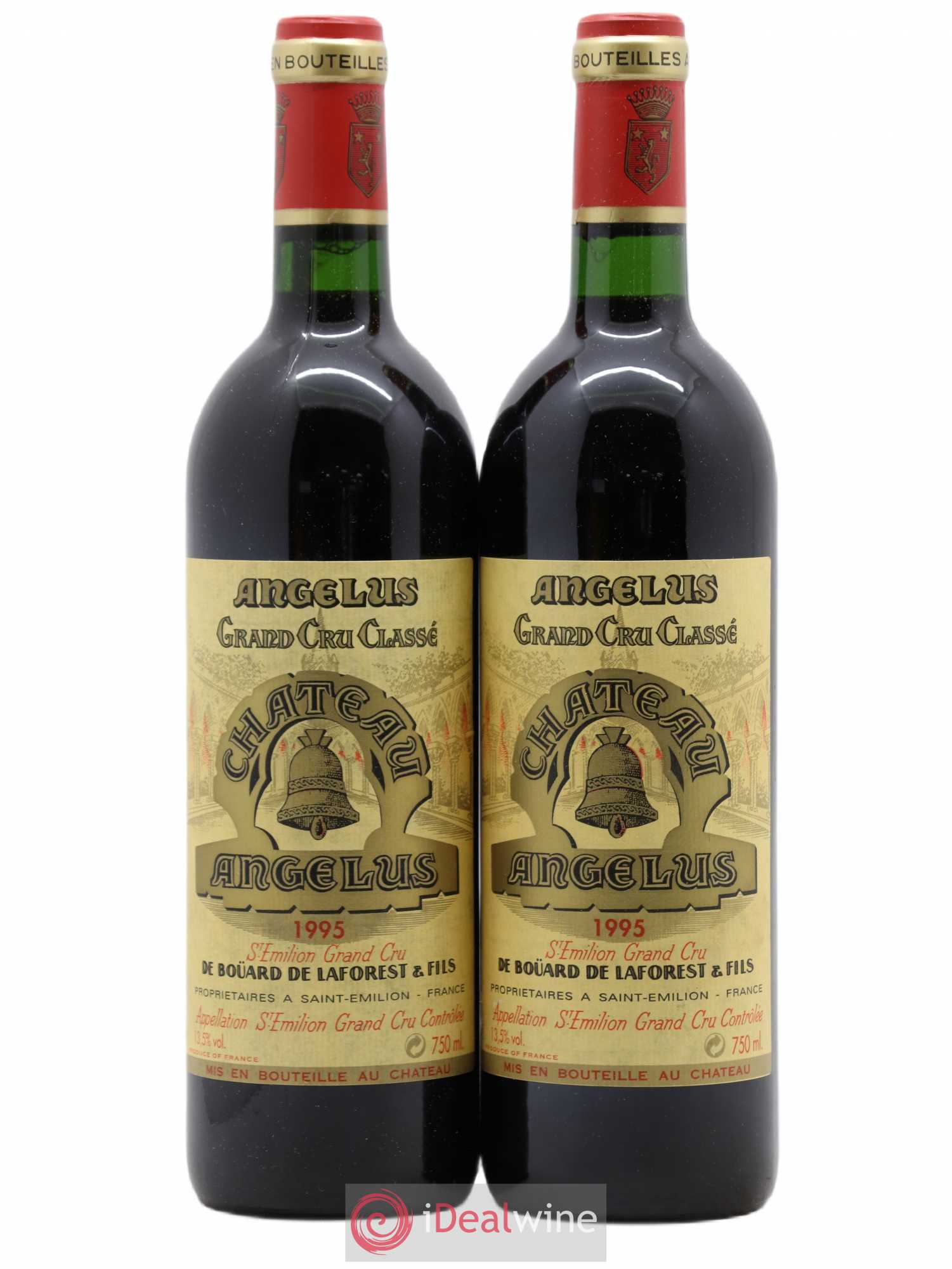 Château Angélus 1er Grand Cru Classé A 1995 - Lot de 2 bouteilles - 0