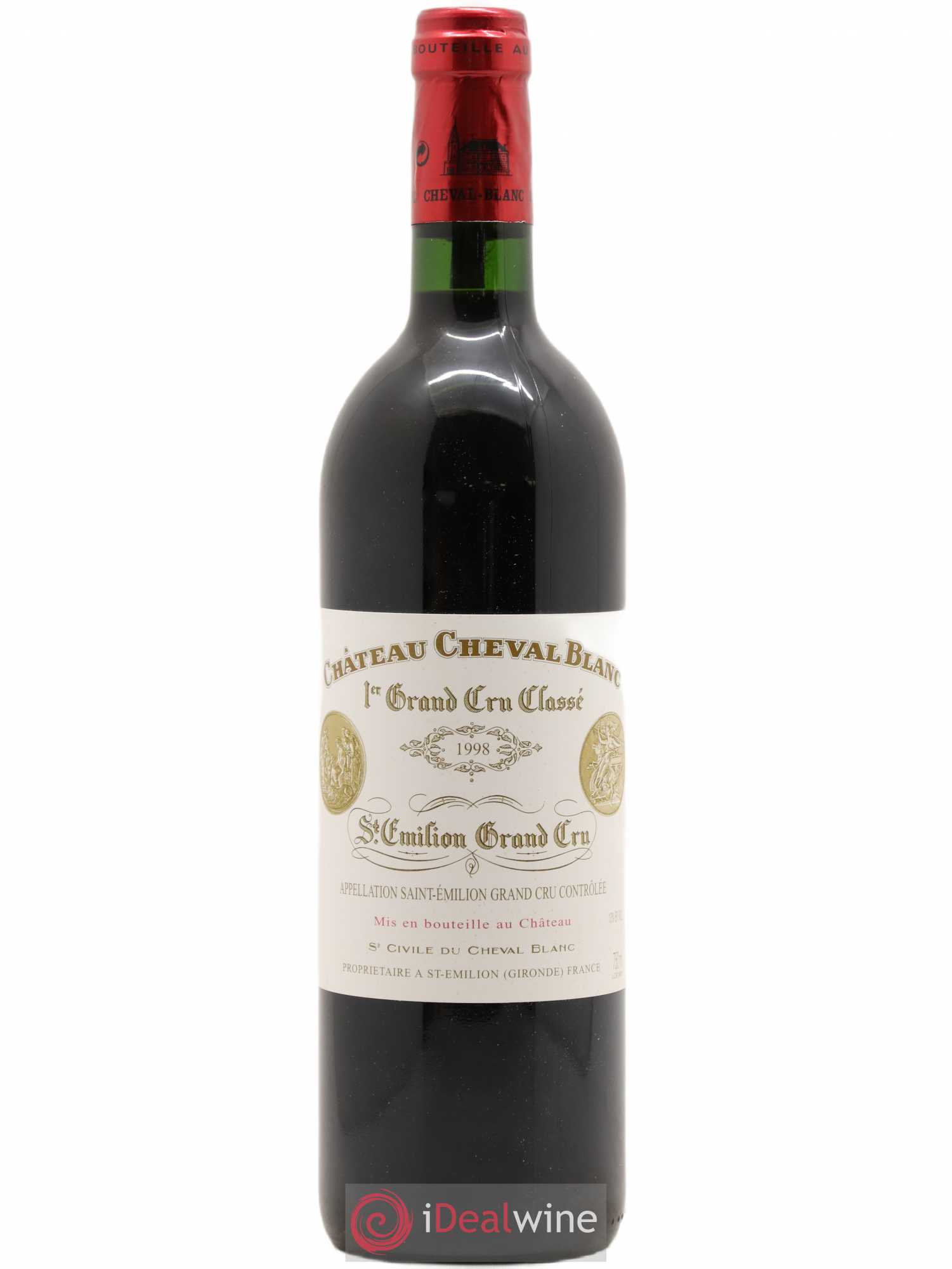 Château Cheval Blanc 1er Grand Cru Classé A 1998 - Lot de 1 bouteille - 0