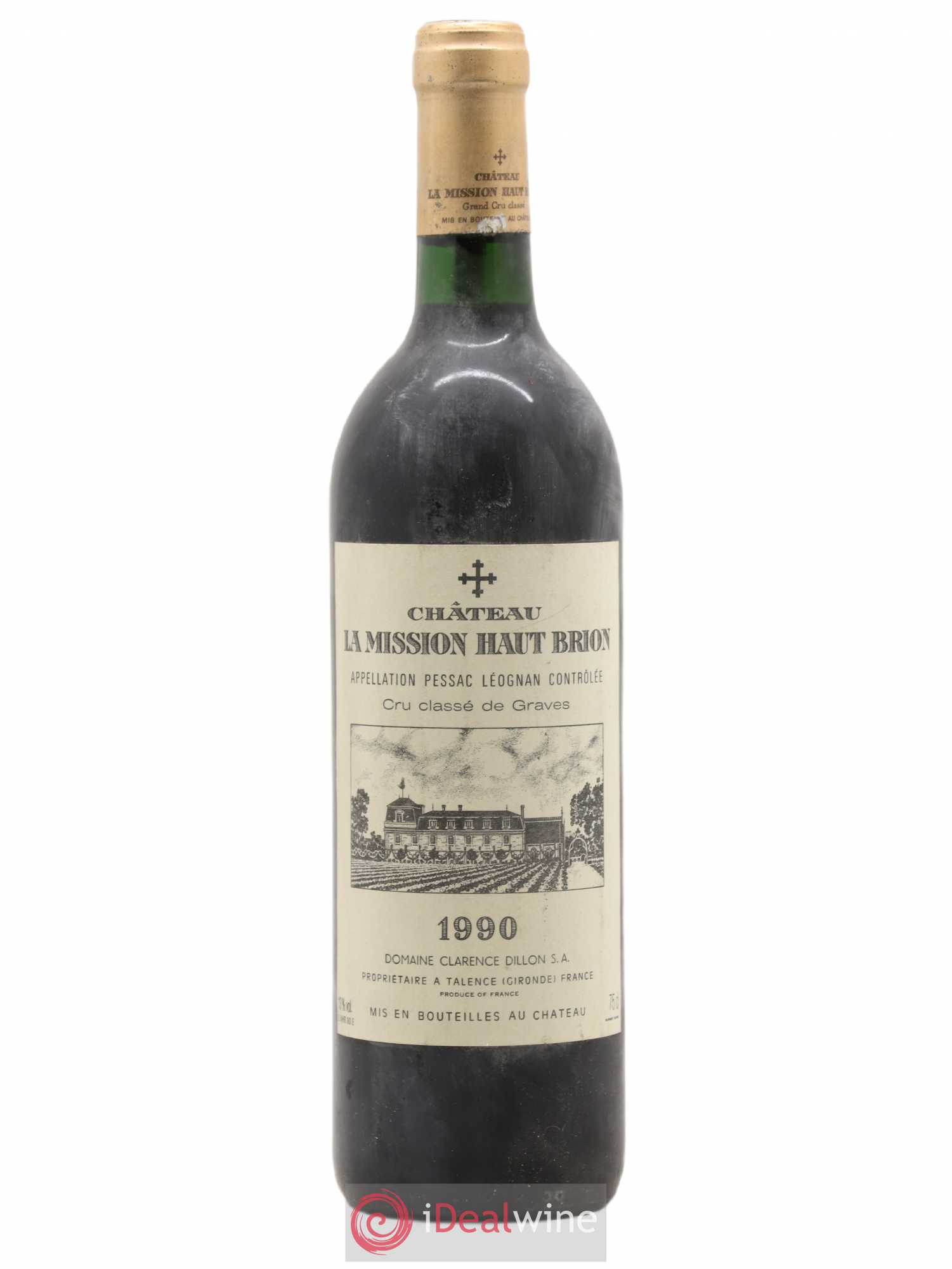 Château la Mission Haut-Brion Cru Classé de Graves 1990 - Lot de 1 bouteille - 0