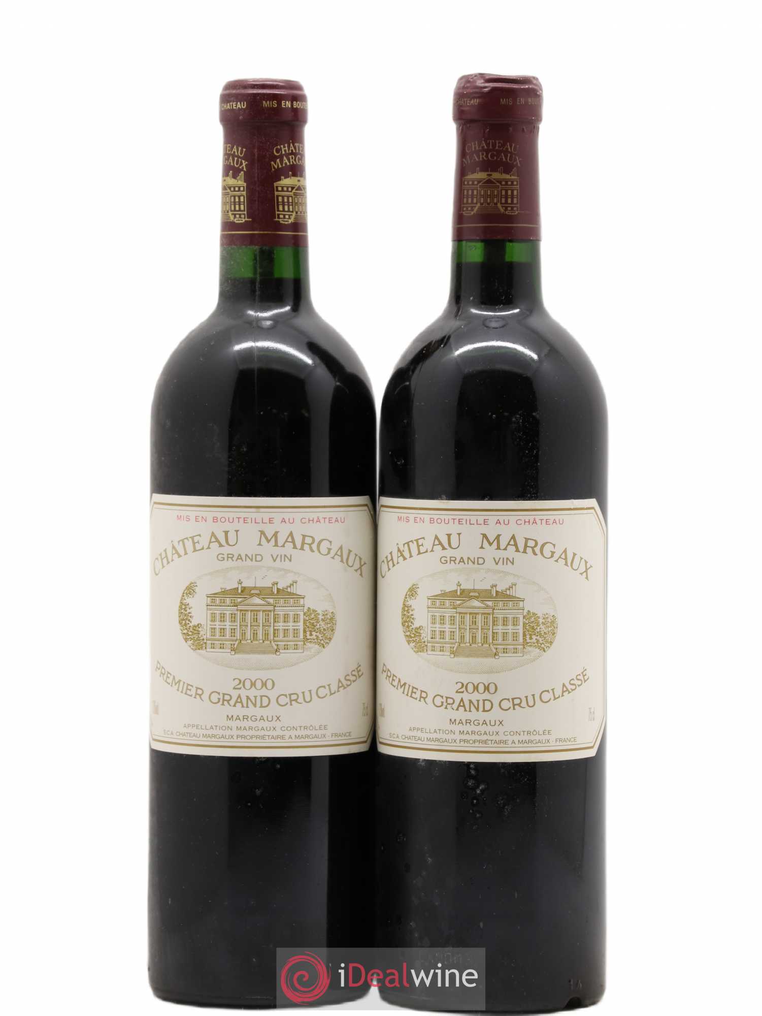 Château Margaux 1er Grand Cru Classé 2000 - Lot de 2 bouteilles - 0