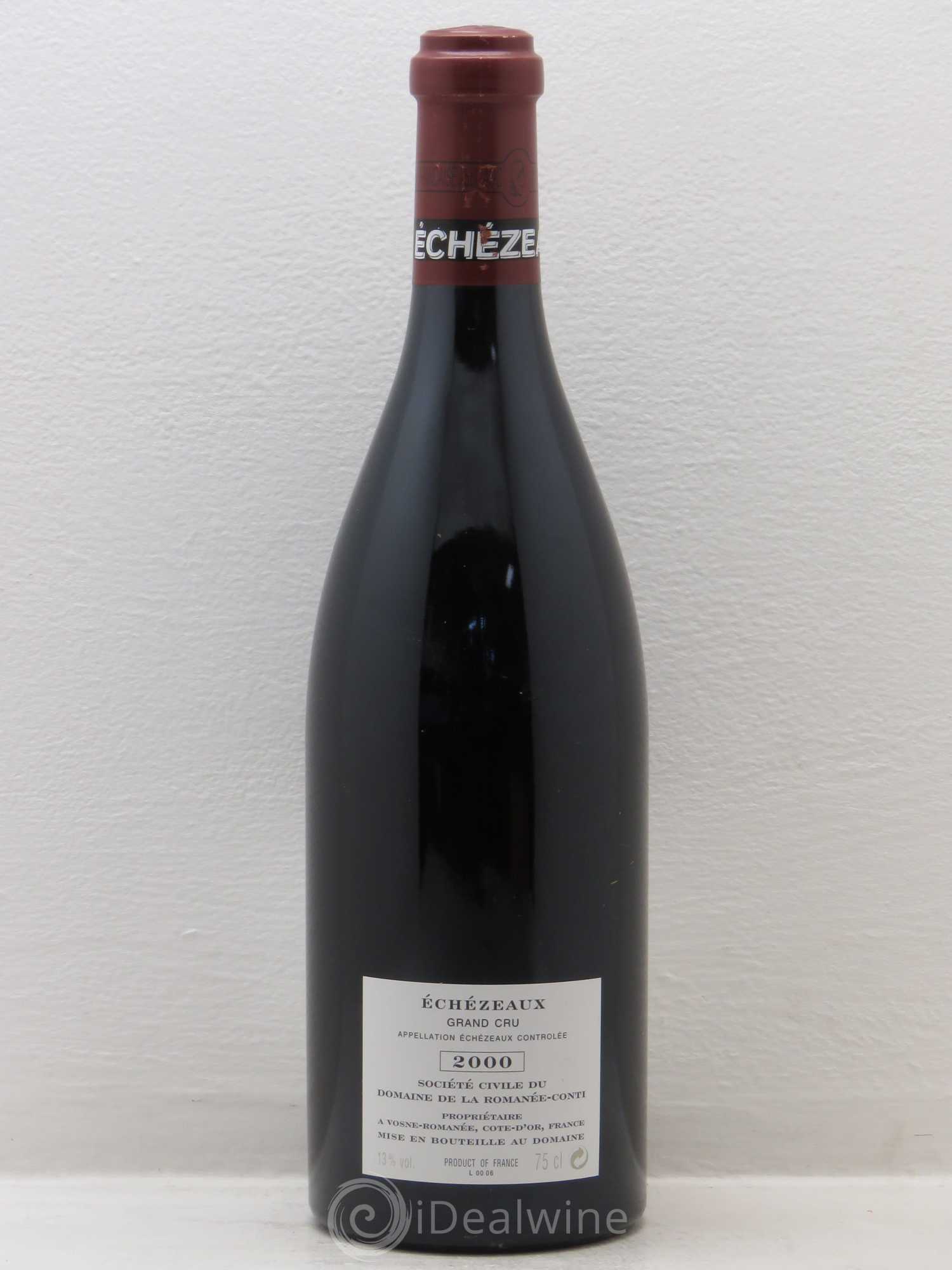 Echezeaux Grand Cru Domaine de la Romanée-Conti 2000 - Lot de 1 bouteille - 1
