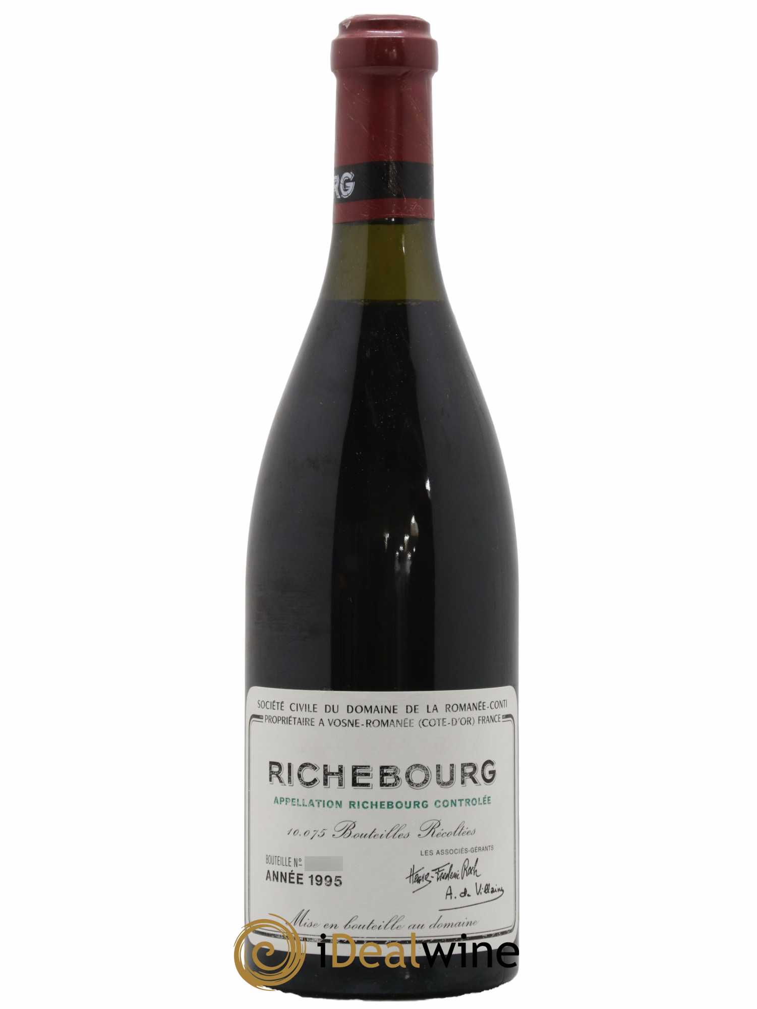 Richebourg Grand Cru Domaine de la Romanée-Conti 1995 - Lot de 1 bouteille - 0