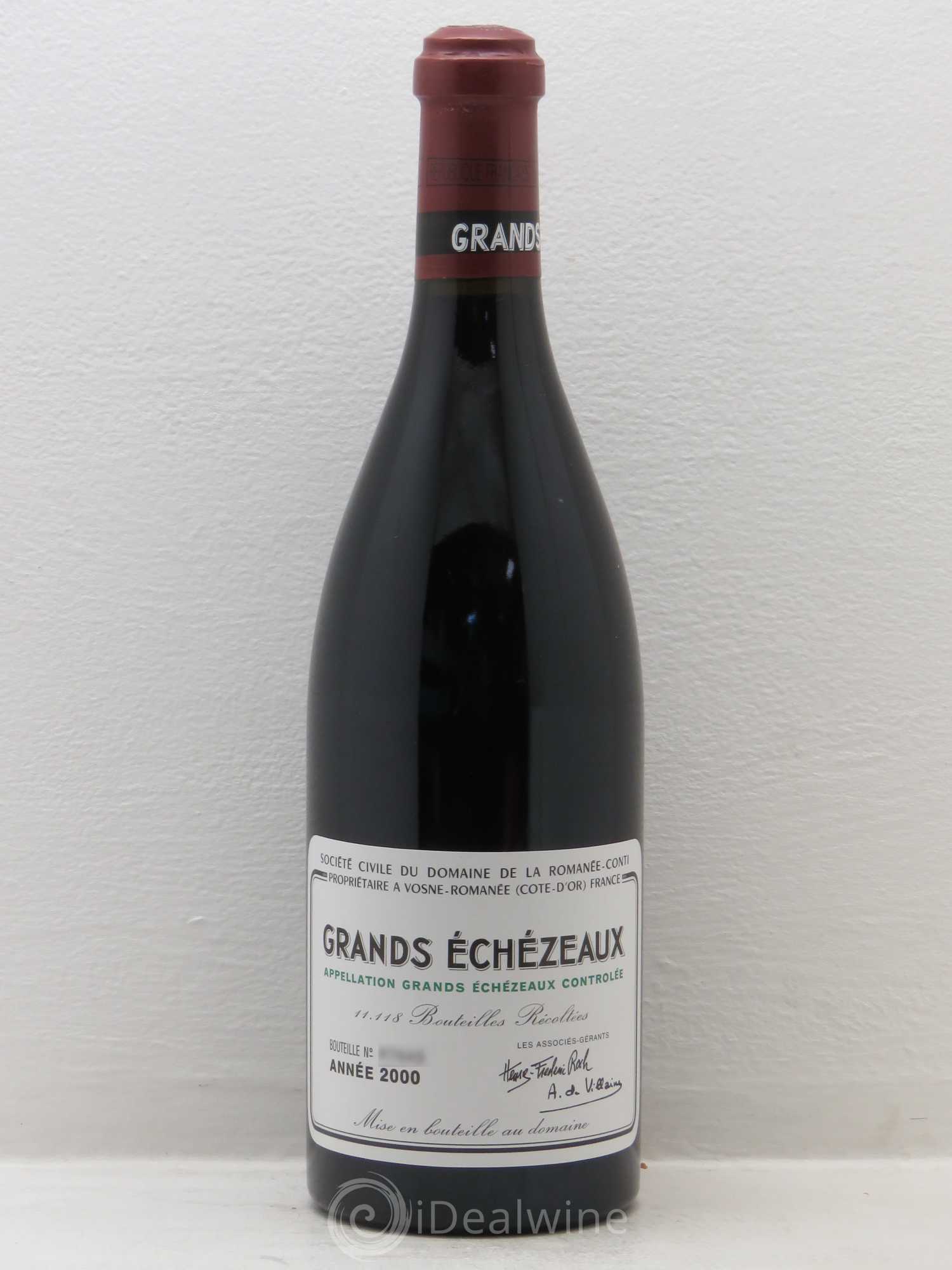 Grands-Echezeaux Grand Cru Domaine de la Romanée-Conti 2000 - Lot de 1 bouteille - 0