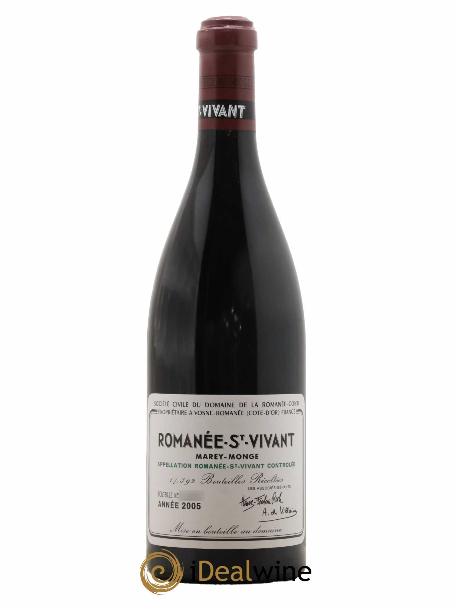 Romanée-Saint-Vivant Grand Cru Domaine de la Romanée-Conti 2005 - Lot de 1 bouteille - 0