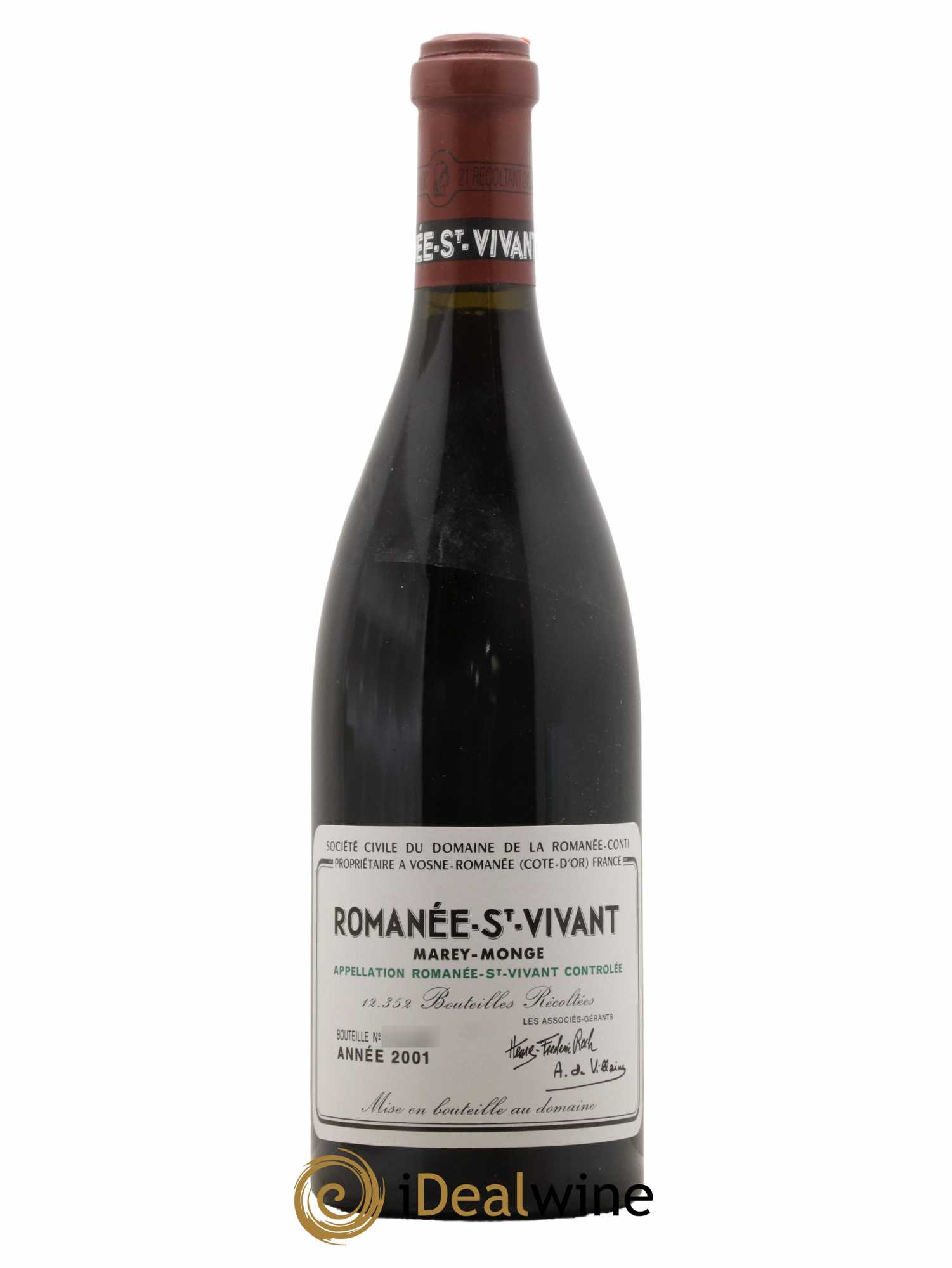 Romanée-Saint-Vivant Grand Cru Domaine de la Romanée-Conti 2001 - Lot de 1 bouteille - 0