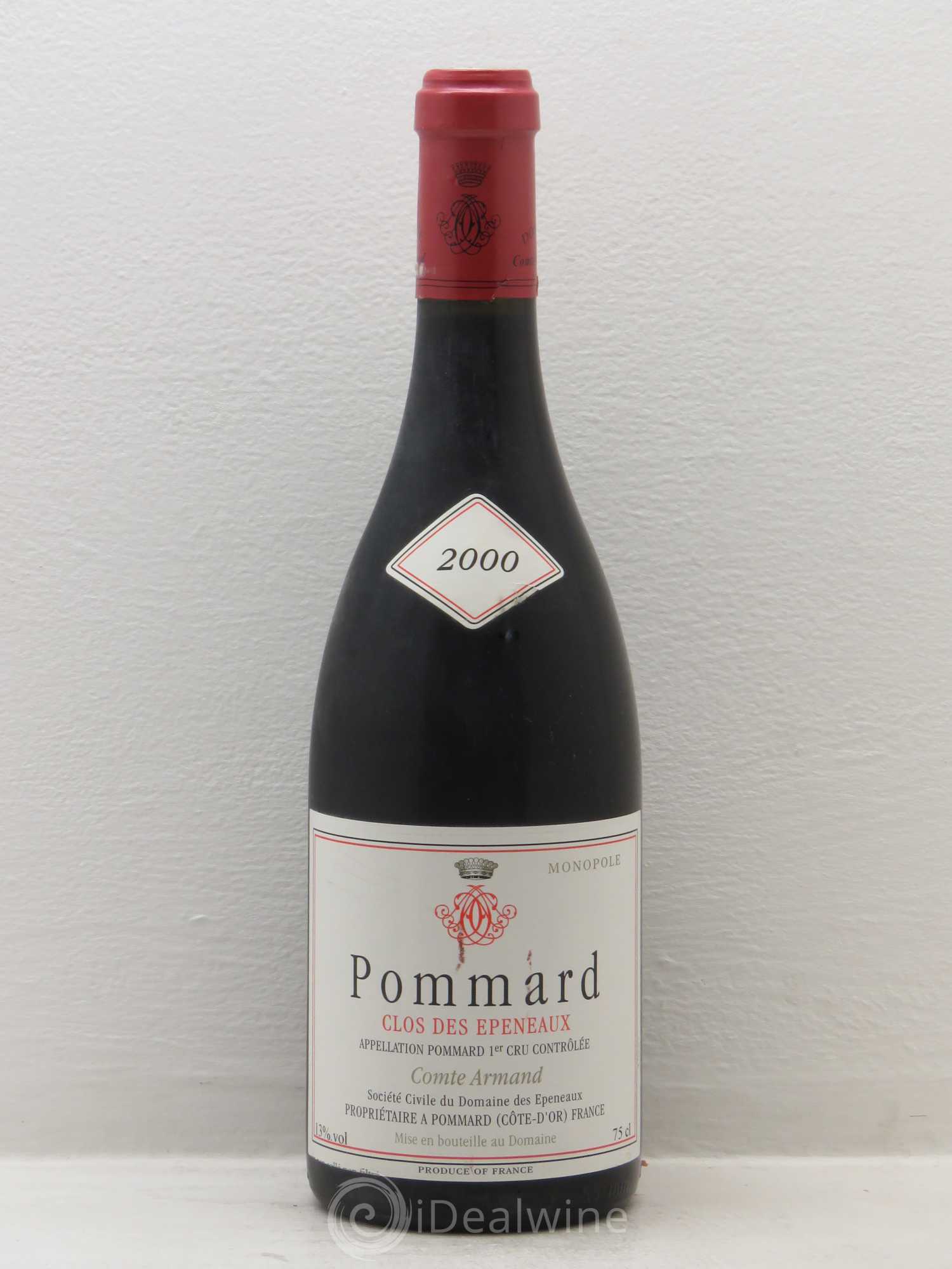 Pommard 1er Cru Clos des Epeneaux Comte Armand 2000 - Lot de 6 bouteilles - 0