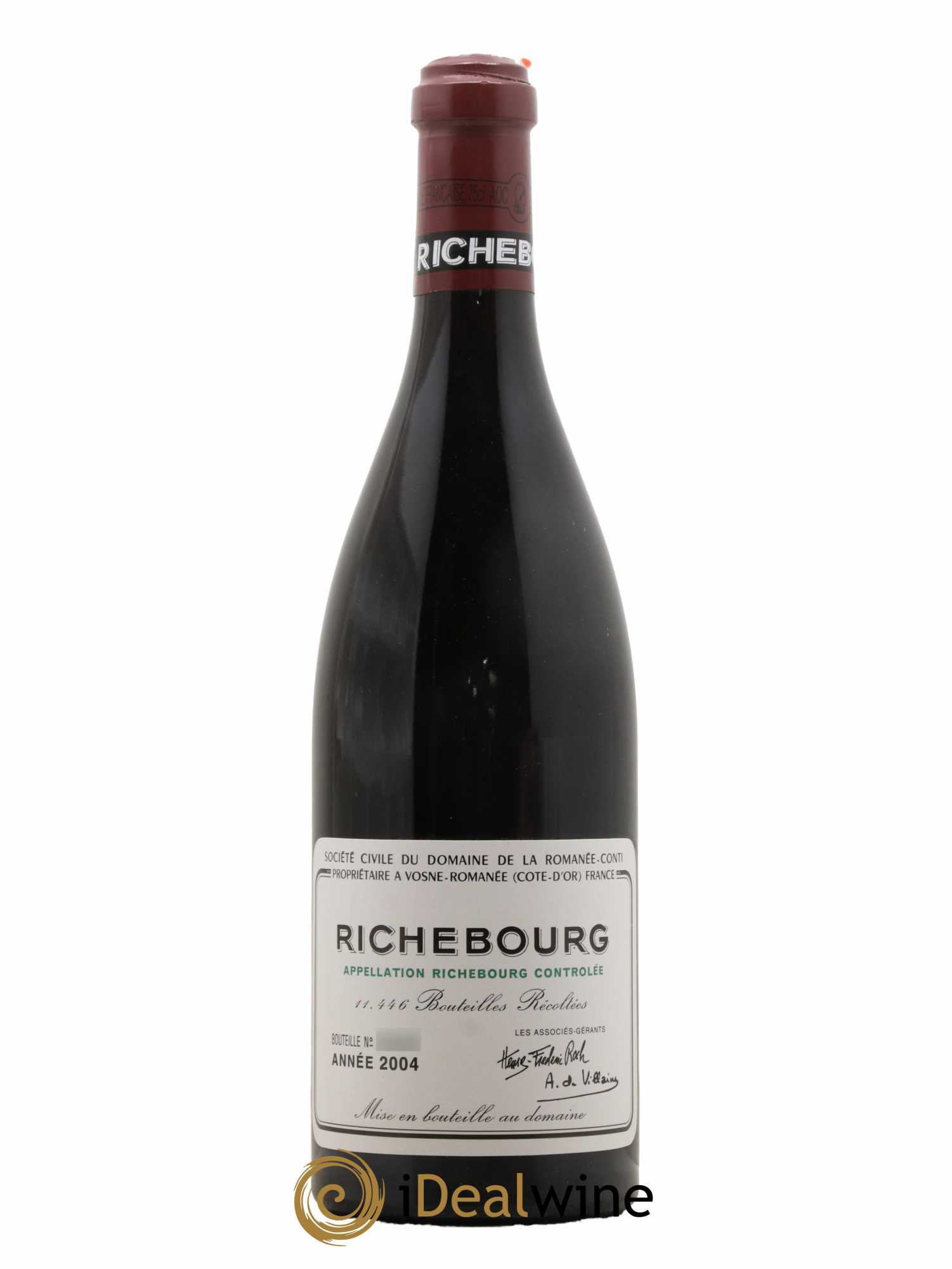 Richebourg Grand Cru Domaine de la Romanée-Conti 2004 - Lot de 1 bouteille - 0