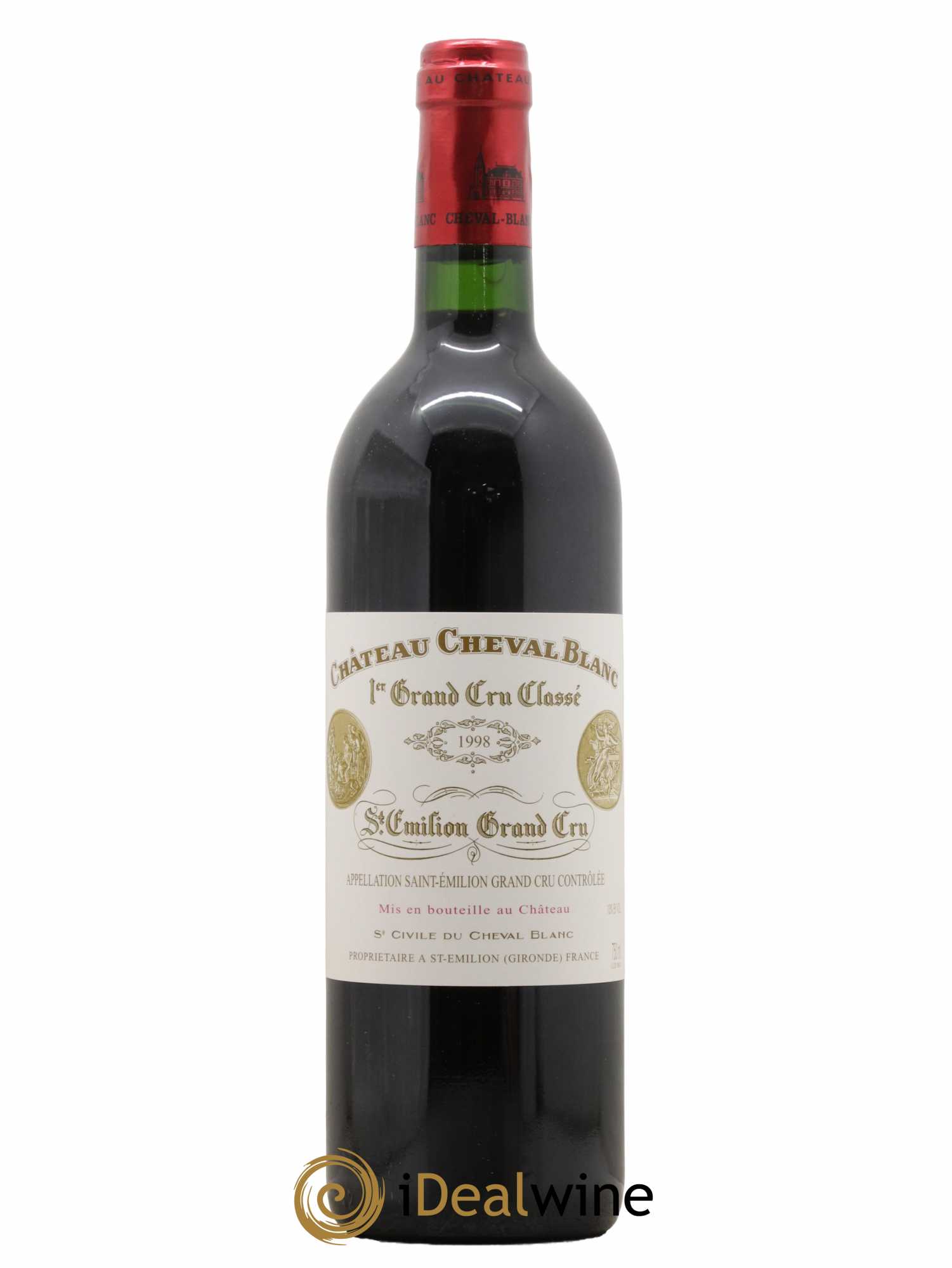 Château Cheval Blanc 1er Grand Cru Classé A 1998 - Lot de 1 bouteille - 0