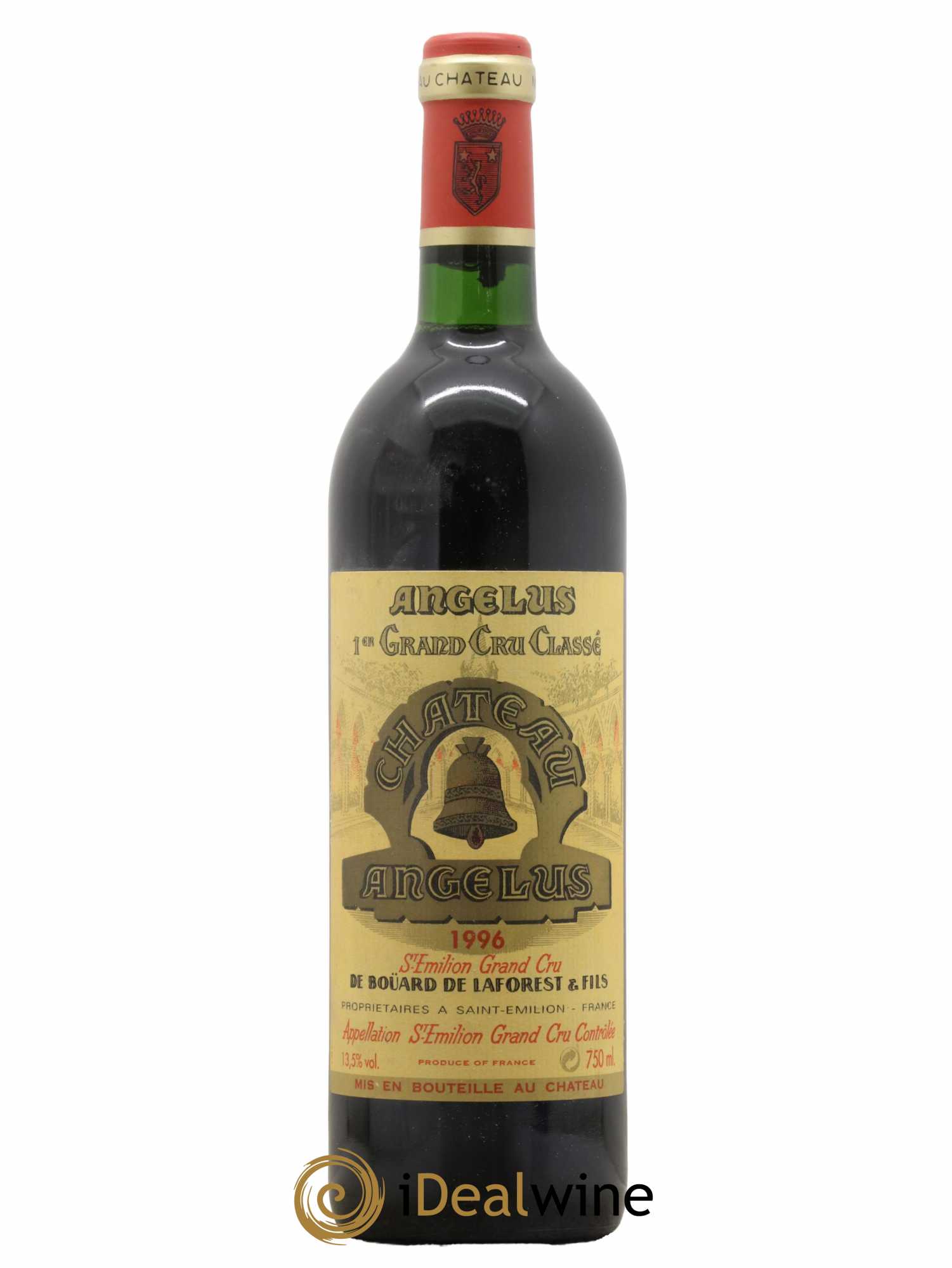 Château Angélus 1er Grand Cru Classé A 1996 - Lot de 1 bouteille - 0