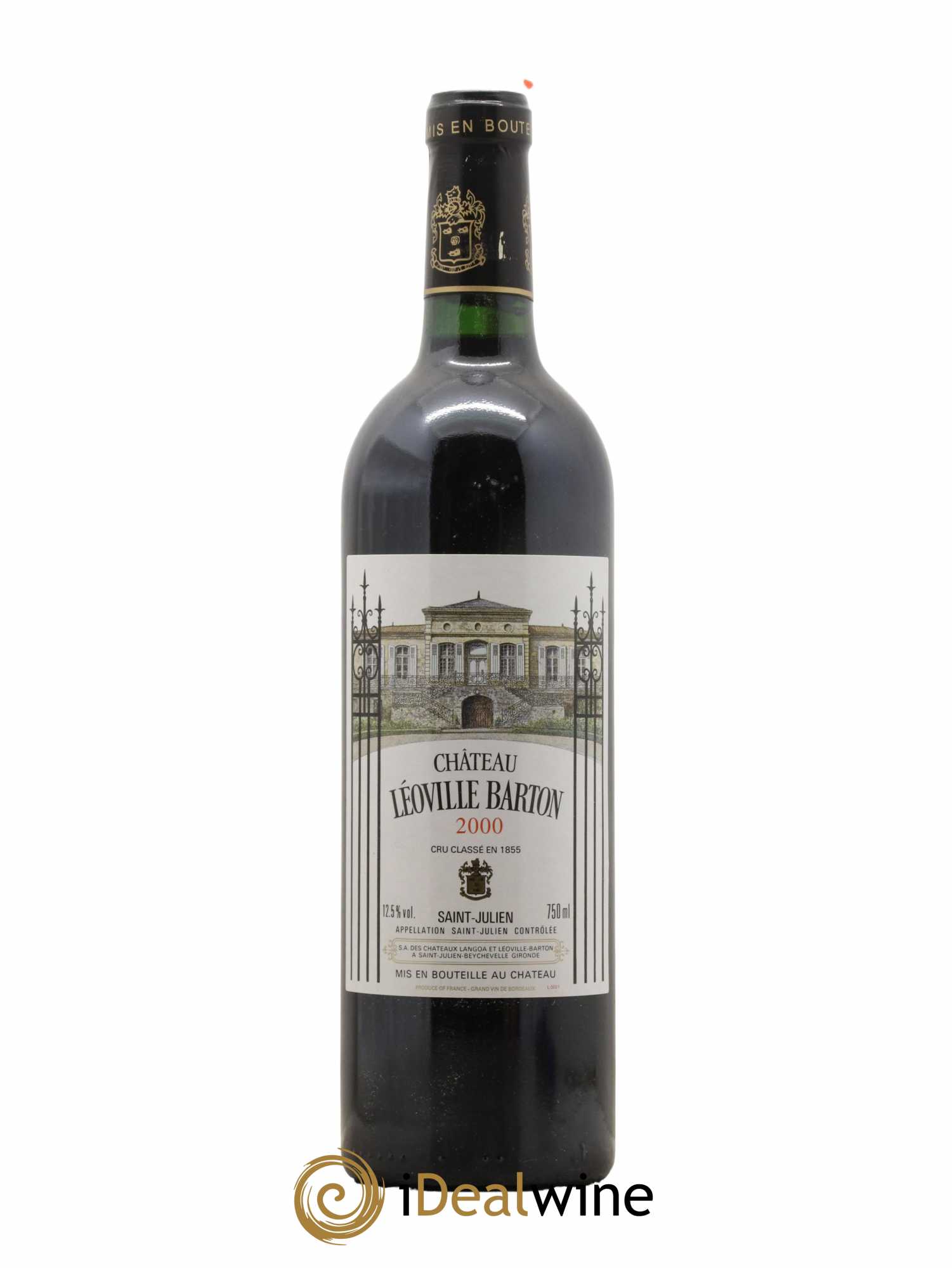 Château Léoville Barton 2ème Grand Cru Classé 2000 - Lot de 1 bouteille - 0