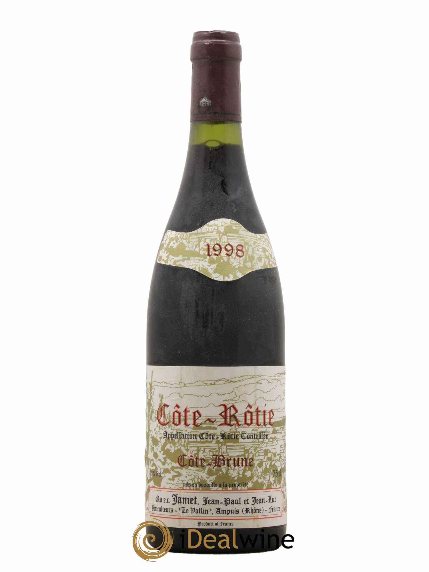 Côte-Rôtie Côte Brune Jamet (Domaine) 1998 - Lot de 1 bouteille - 0