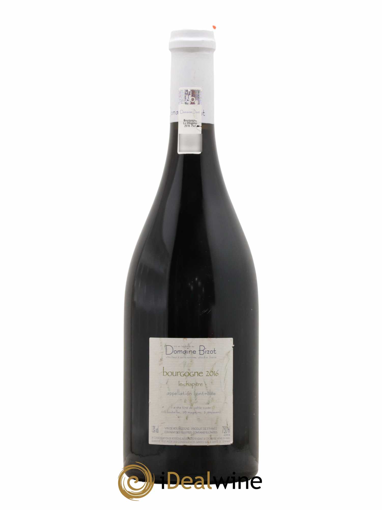Bourgogne Le Chapitre Bizot (Domaine) 2016 - Lot de 1 bouteille - 1