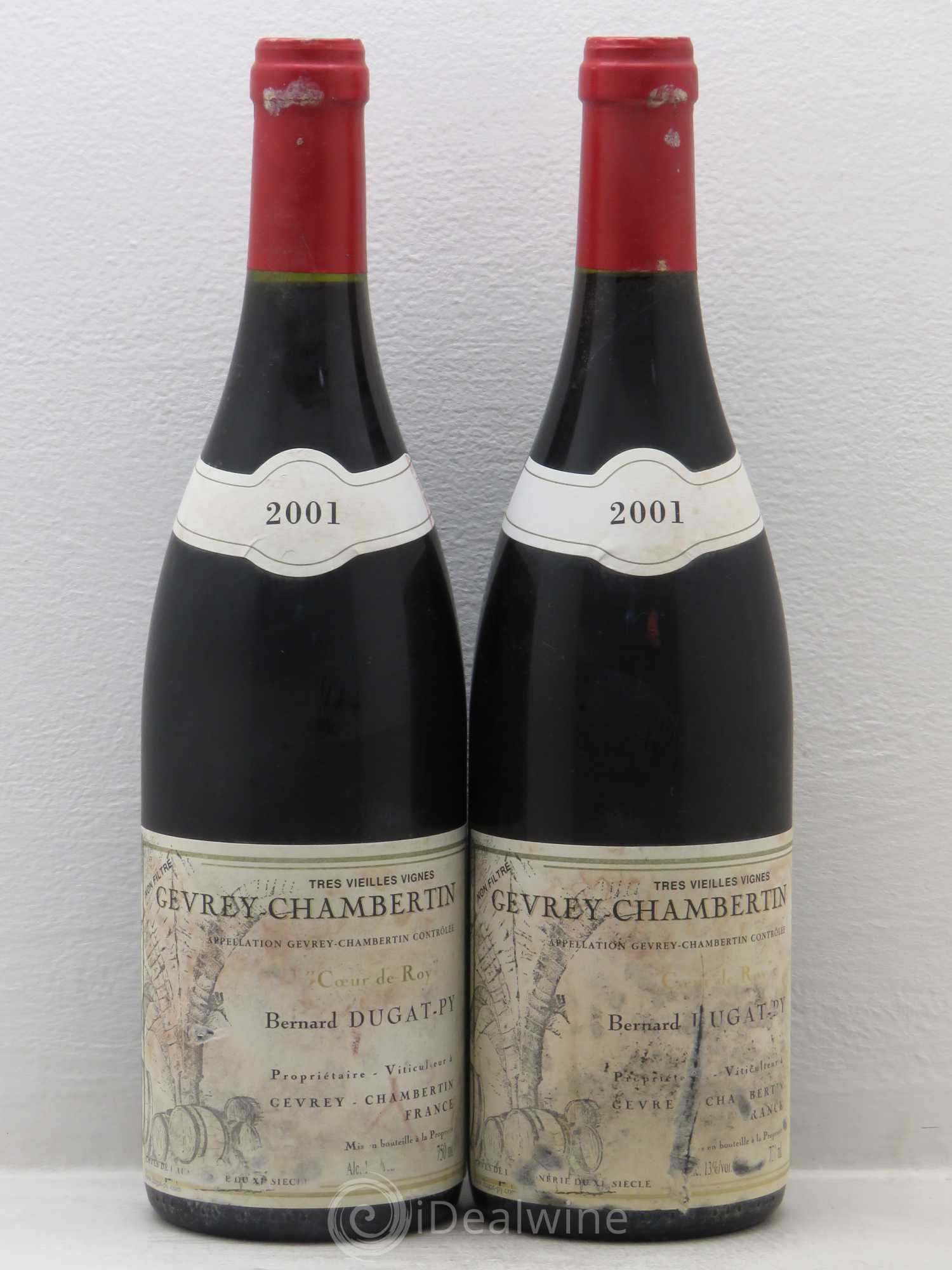 Gevrey-Chambertin Coeur de Roy Très Vieilles Vignes Dugat-Py Très Vieilles Vignes 2001 - Lot de 2 bouteilles - 0