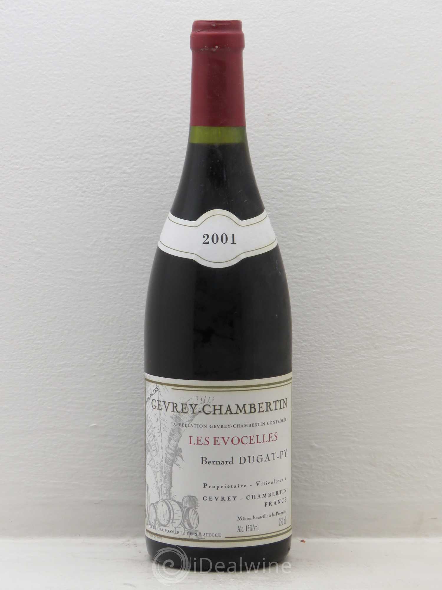 Gevrey-Chambertin Les Evocelles Vieilles Vignes Dugat-Py 2001 - Lot de 1 bouteille - 0