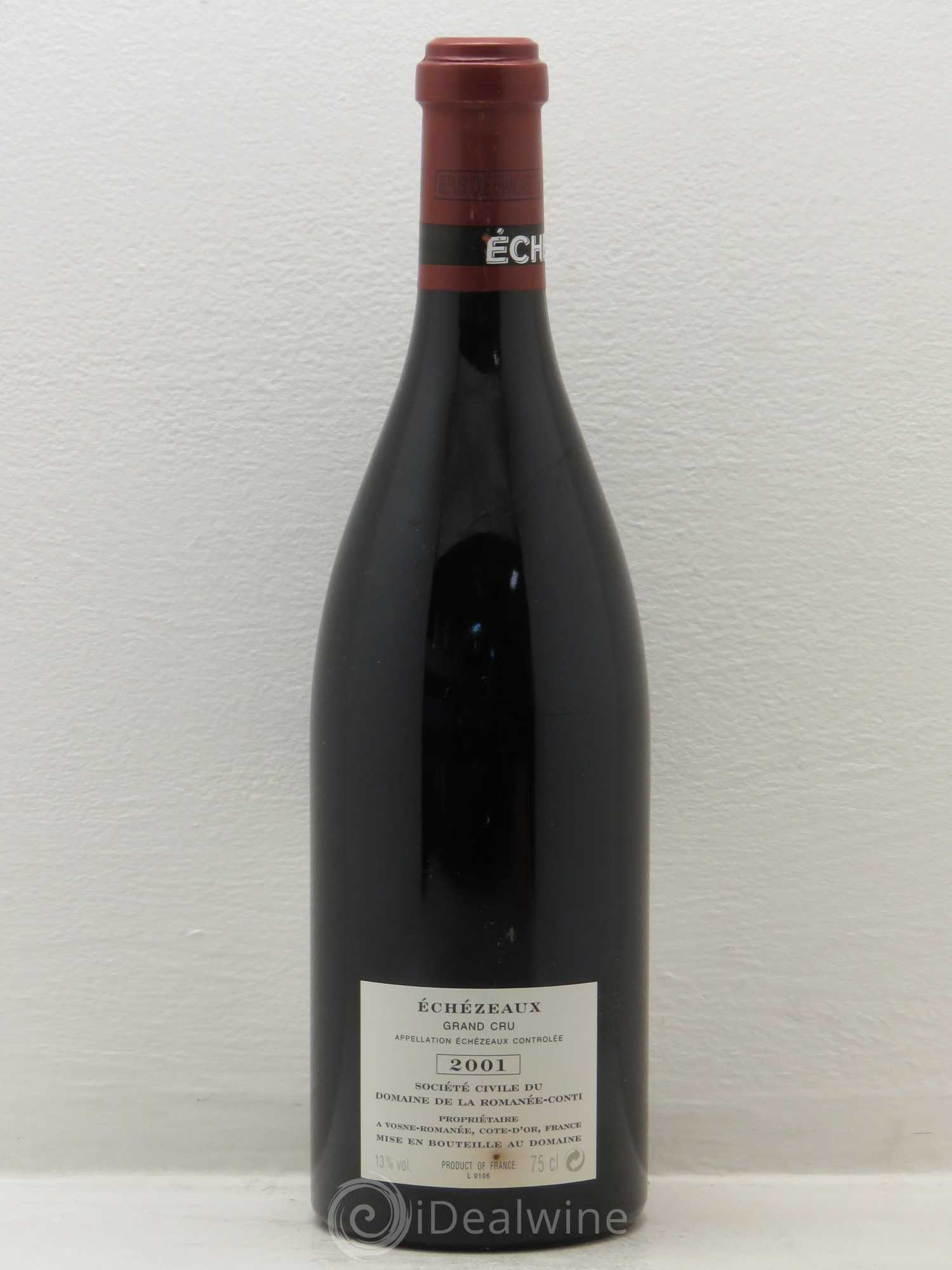 Echezeaux Grand Cru Domaine de la Romanée-Conti 2001 - Lot de 1 bouteille - 1