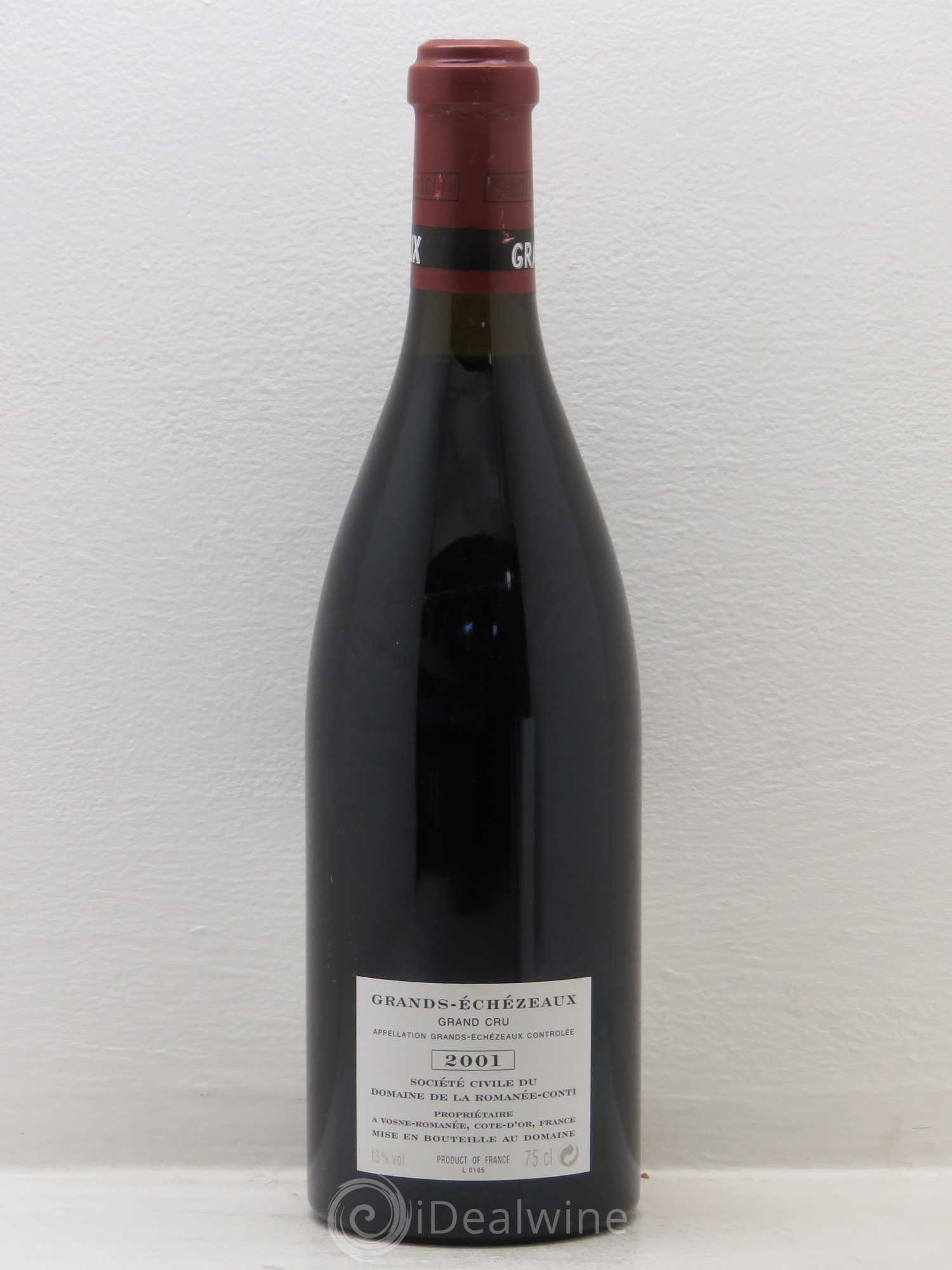 Grands-Echezeaux Grand Cru Domaine de la Romanée-Conti 2001 - Lot de 1 bouteille - 1