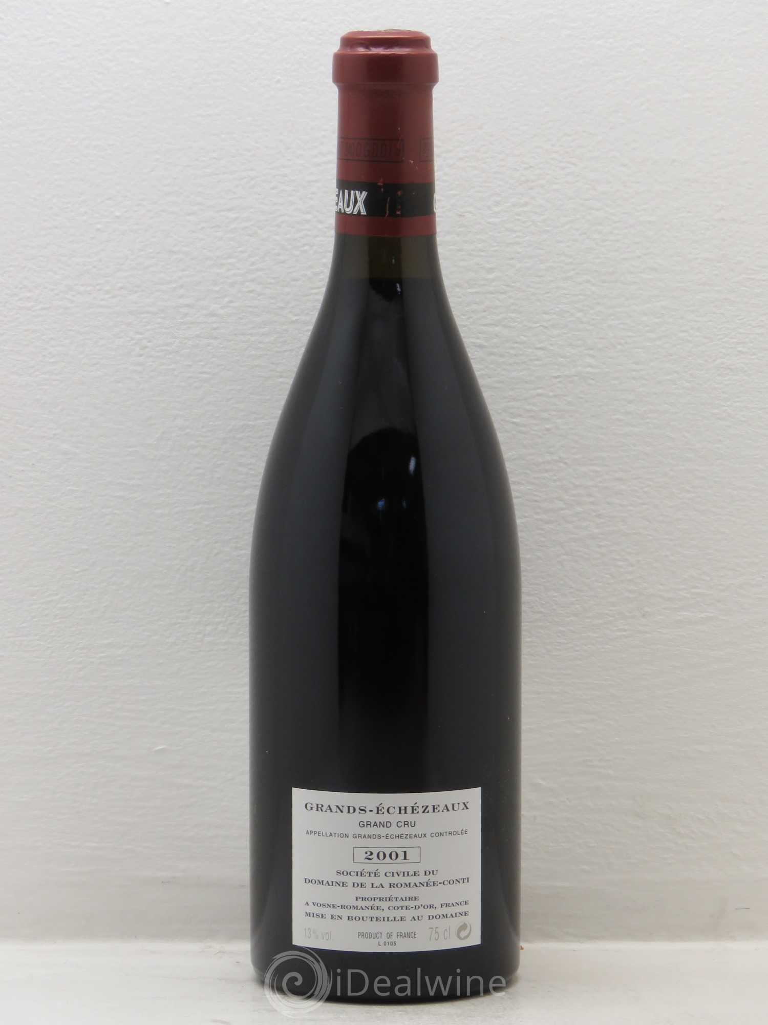 Grands-Echezeaux Grand Cru Domaine de la Romanée-Conti 2001 - Lot de 1 bouteille - 1