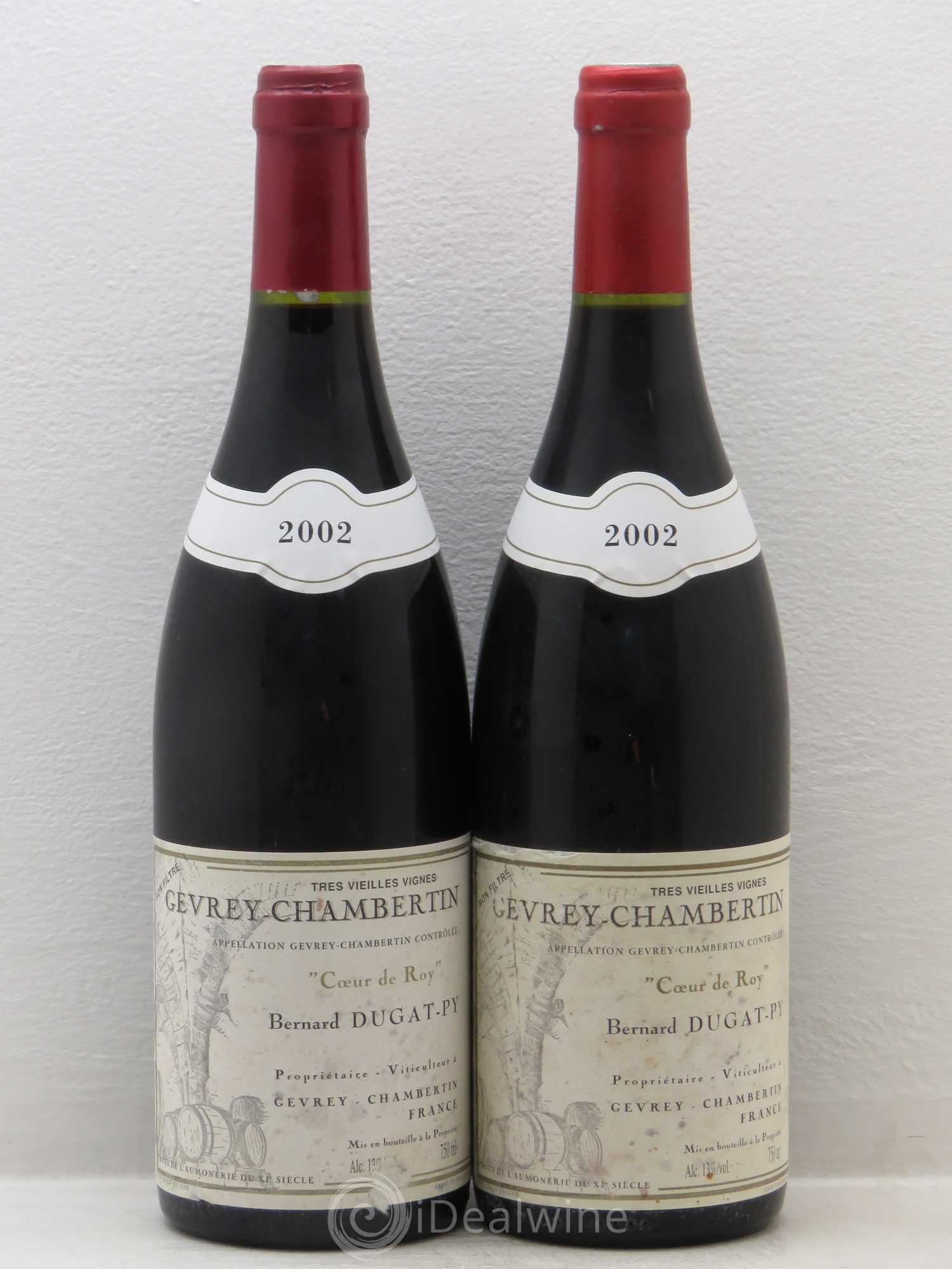Gevrey-Chambertin Coeur de Roy Très Vieilles Vignes Dugat-Py Très Vieilles Vignes 2002 - Lot de 2 bouteilles - 0