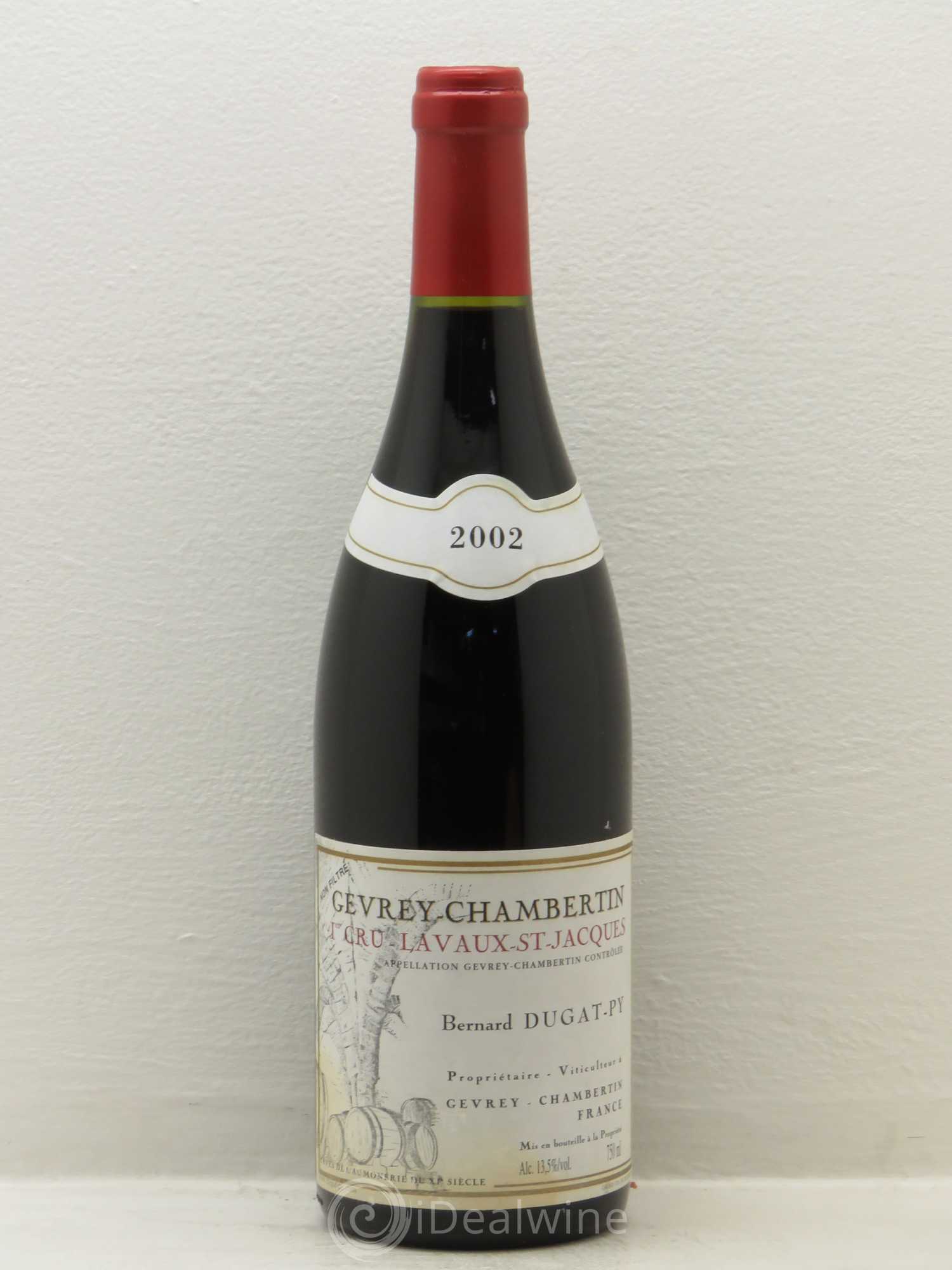 Gevrey-Chambertin 1er Cru Lavaux Saint Jacques Dugat-Py 2002 - Lot de 1 bouteille - 0
