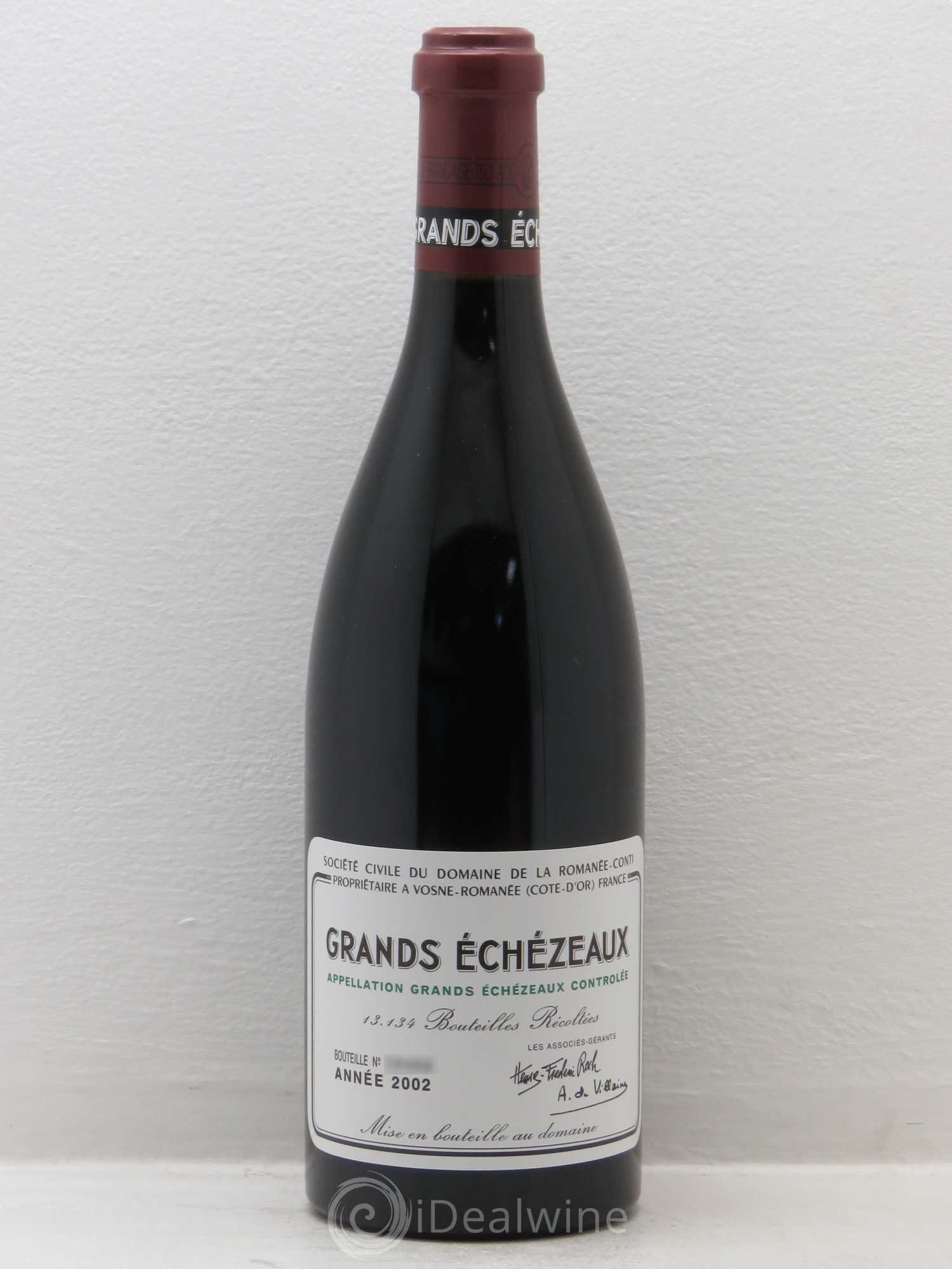 Grands-Echezeaux Grand Cru Domaine de la Romanée-Conti 2002 - Lot de 1 bouteille - 0