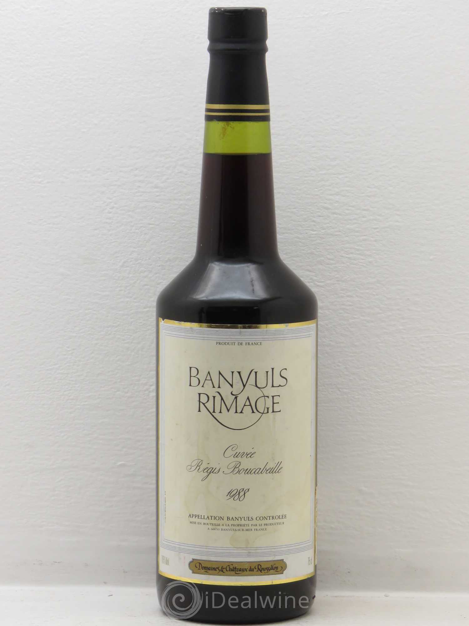 Banyuls Rimage Cuvee Regis Boucabeille 1988 - Lot de 1 bouteille - 0