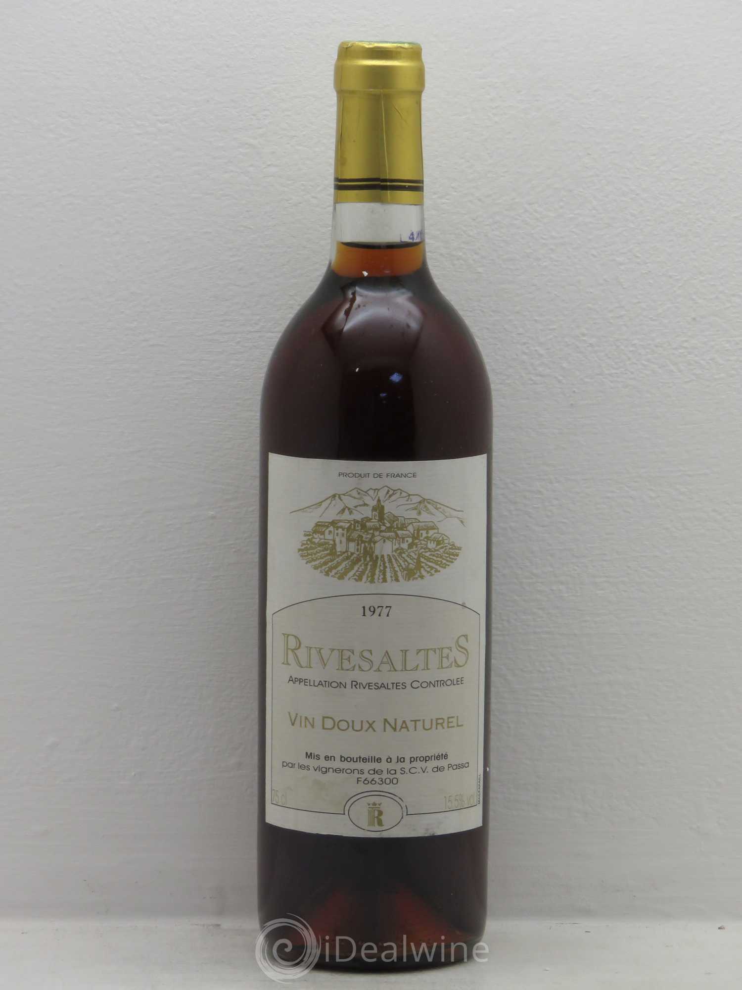 Rivesaltes SCV Passa 1977 - Posten von 1 Flasche - 0