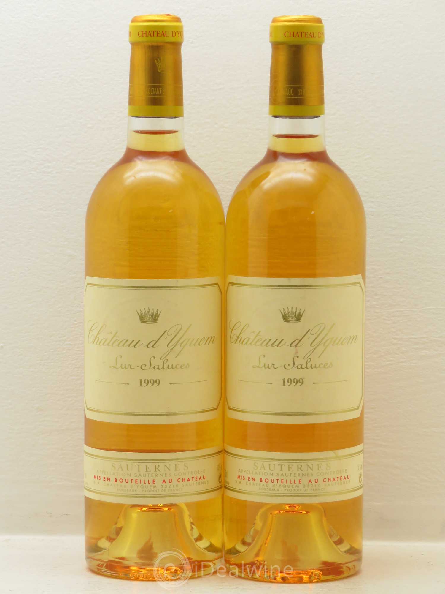Château d' Yquem 1er Cru Classé Supérieur 1999 - Lotto di 2 bottiglie - 0