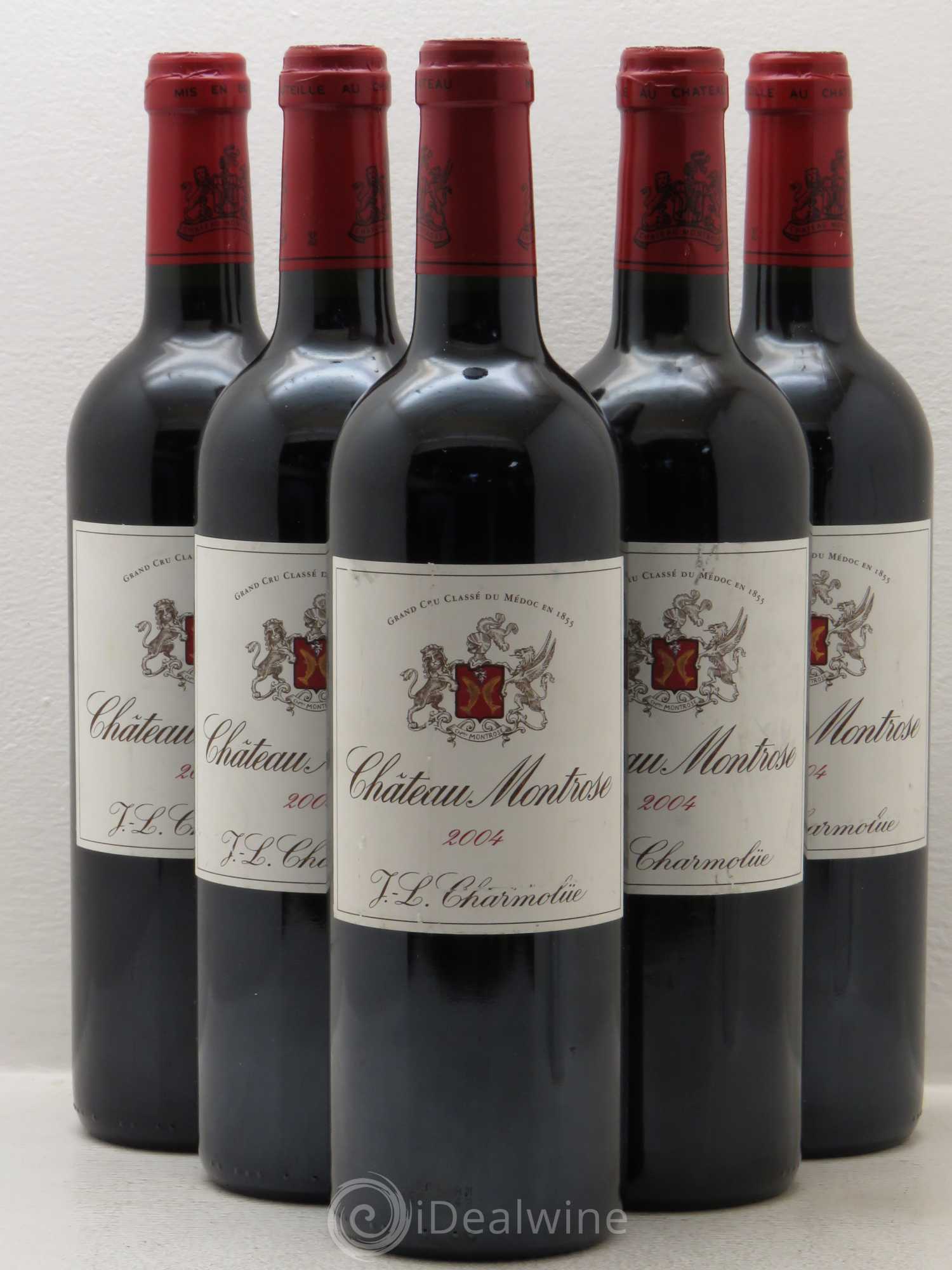 Château Montrose 2ème Grand Cru Classé 2004 - Lot de 5 bouteilles - 0