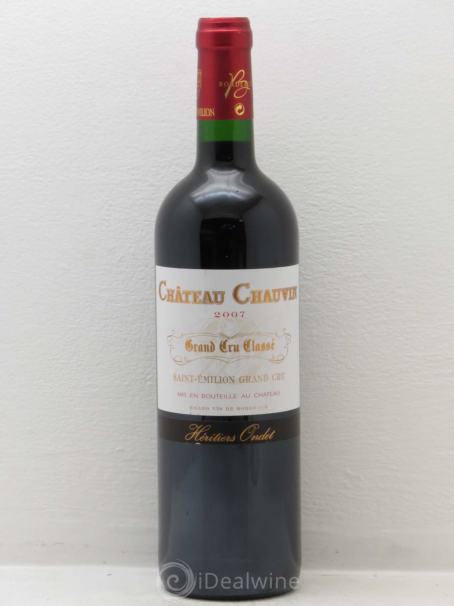 Château Chauvin Grand Cru Classé (sans prix de réserve) 2007 - Lot de 1 bouteille - 0
