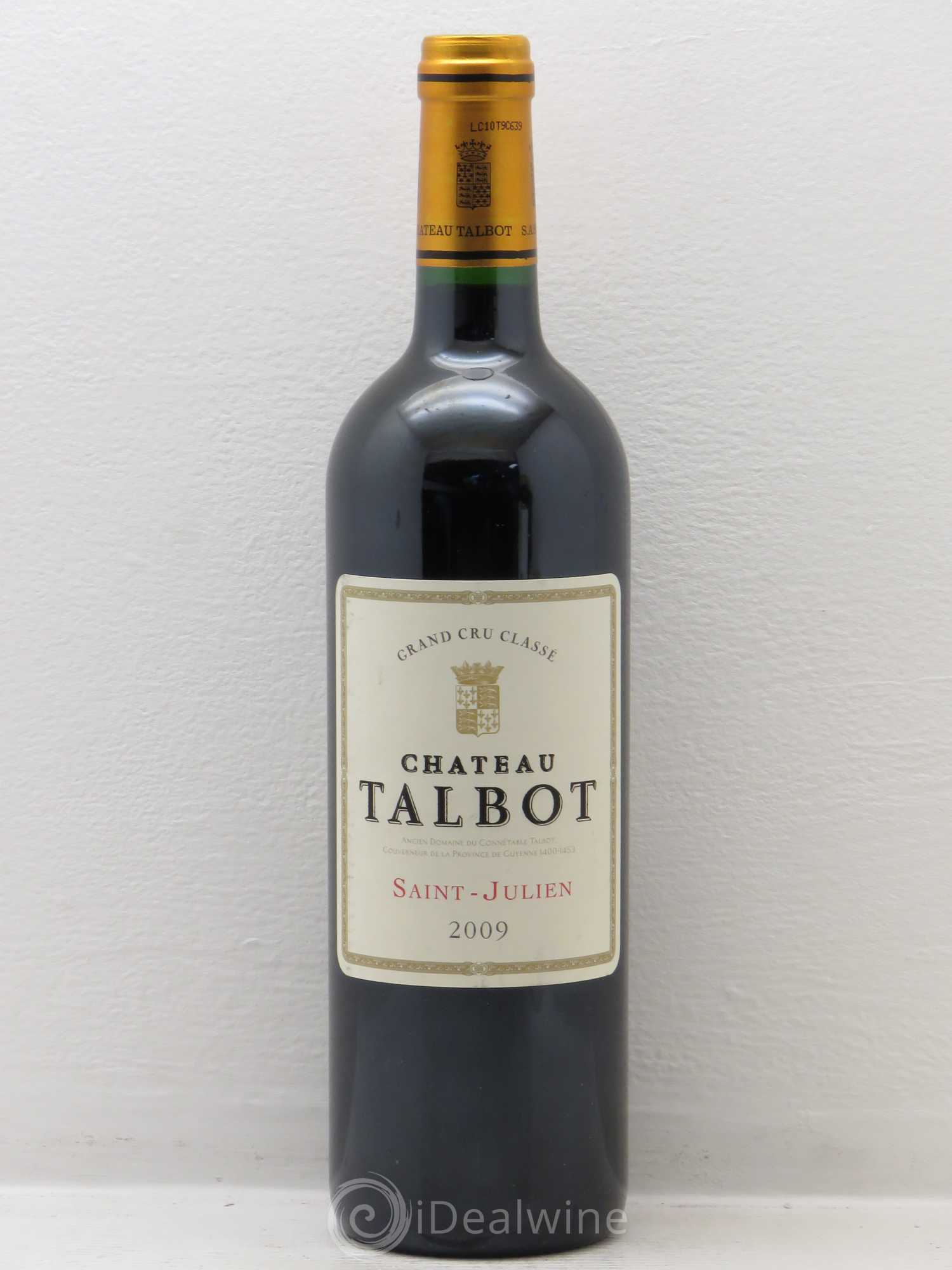 Château Talbot 4ème Grand Cru Classé 2009 - Lot de 1 bouteille - 0