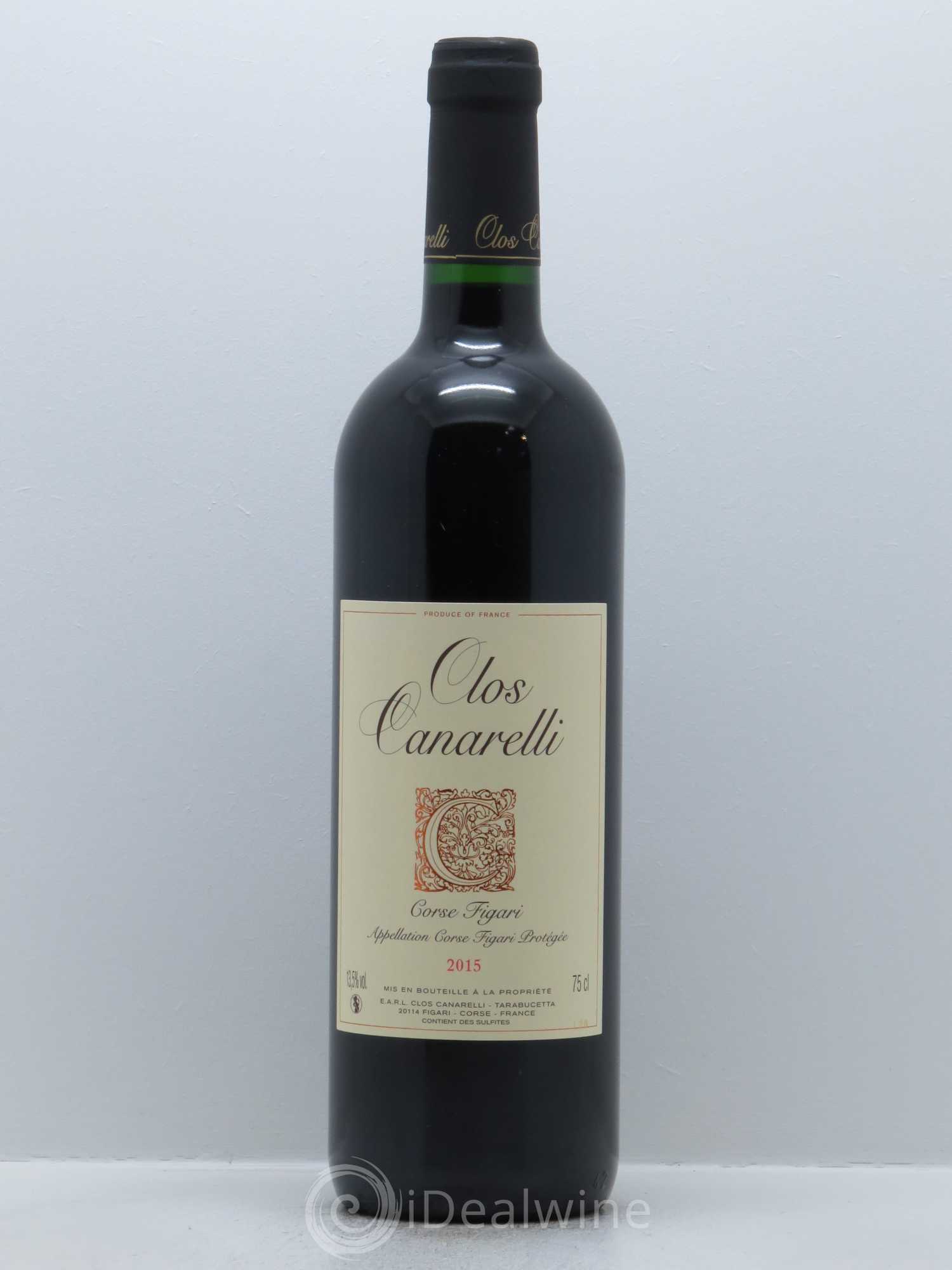 Figari Clos Canarelli 2015 - Lot de 1 bouteille - 0