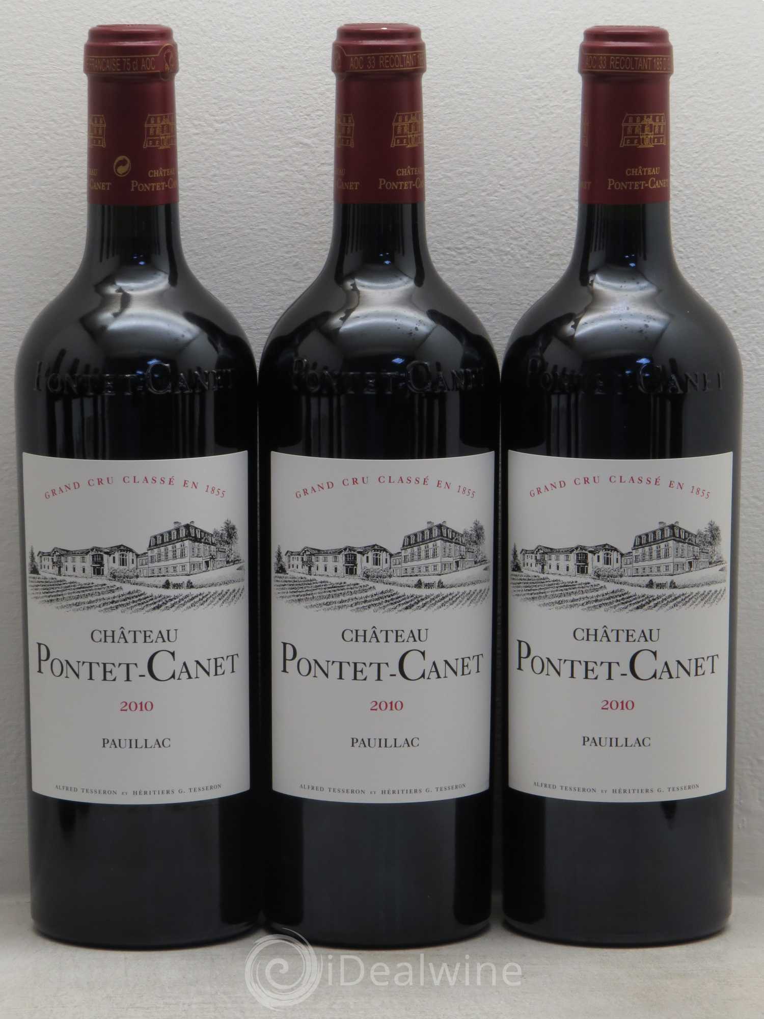 Château Pontet Canet 5ème Grand Cru Classé 2010 - Lot de 12 bouteilles - 1