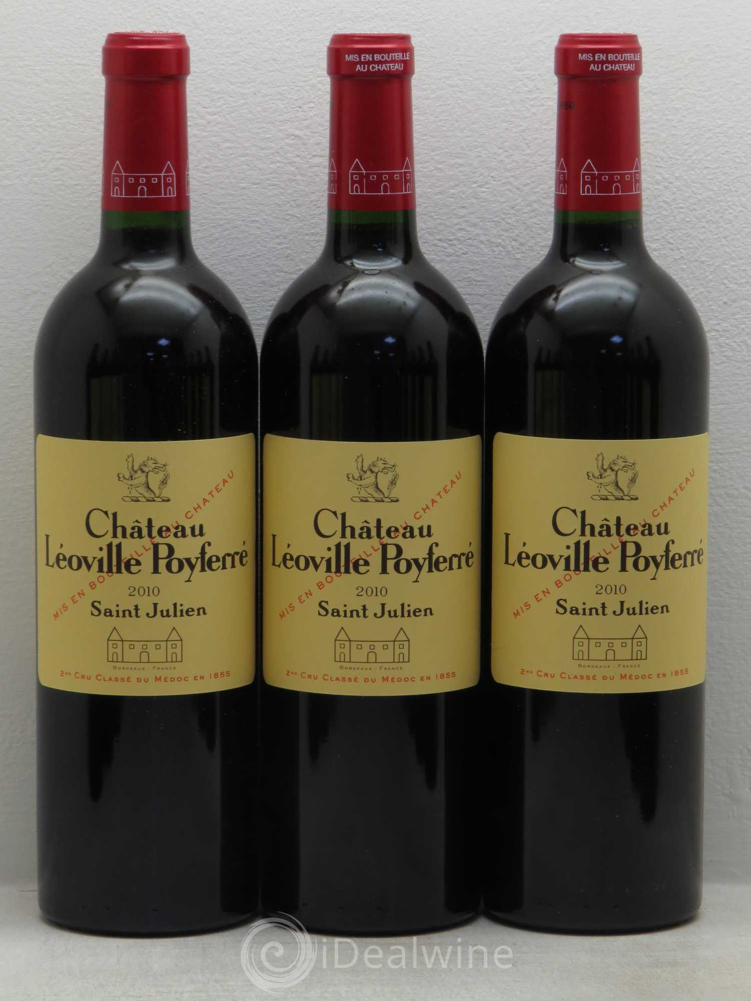 Château Léoville Poyferré 2ème Grand Cru Classé 2010 - Lot de 12 bouteilles - 1