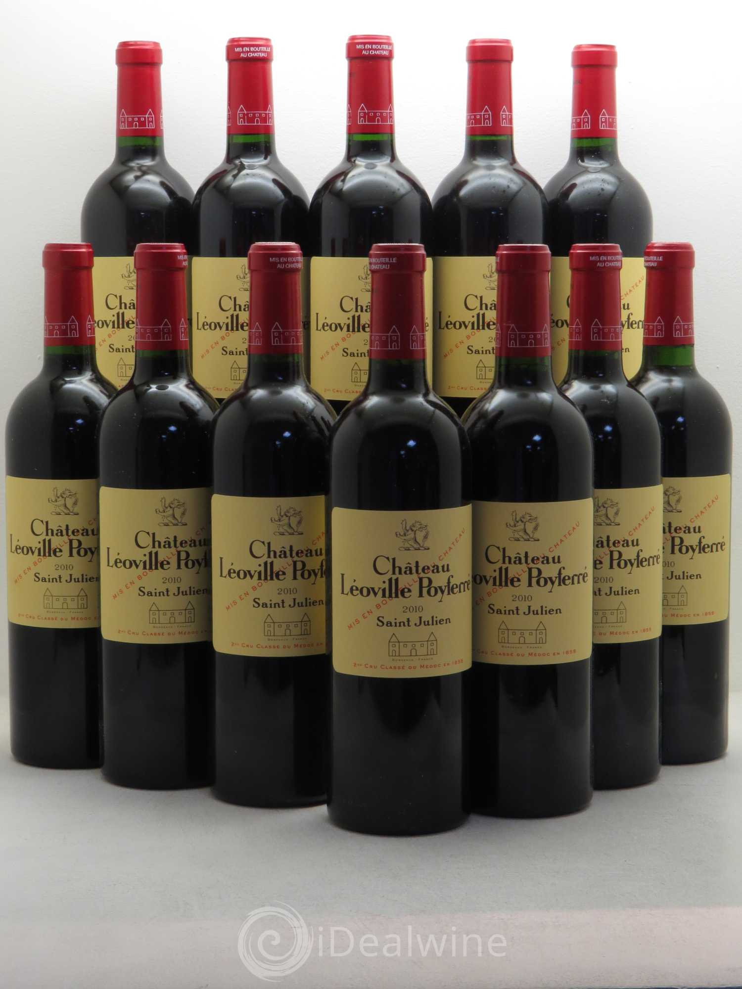 Château Léoville Poyferré 2ème Grand Cru Classé 2010 - Lot de 12 bouteilles - 0