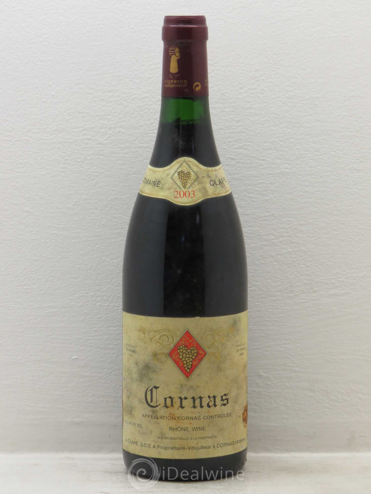 Cornas Auguste Clape 2003 - Lot de 1 bouteille - 0