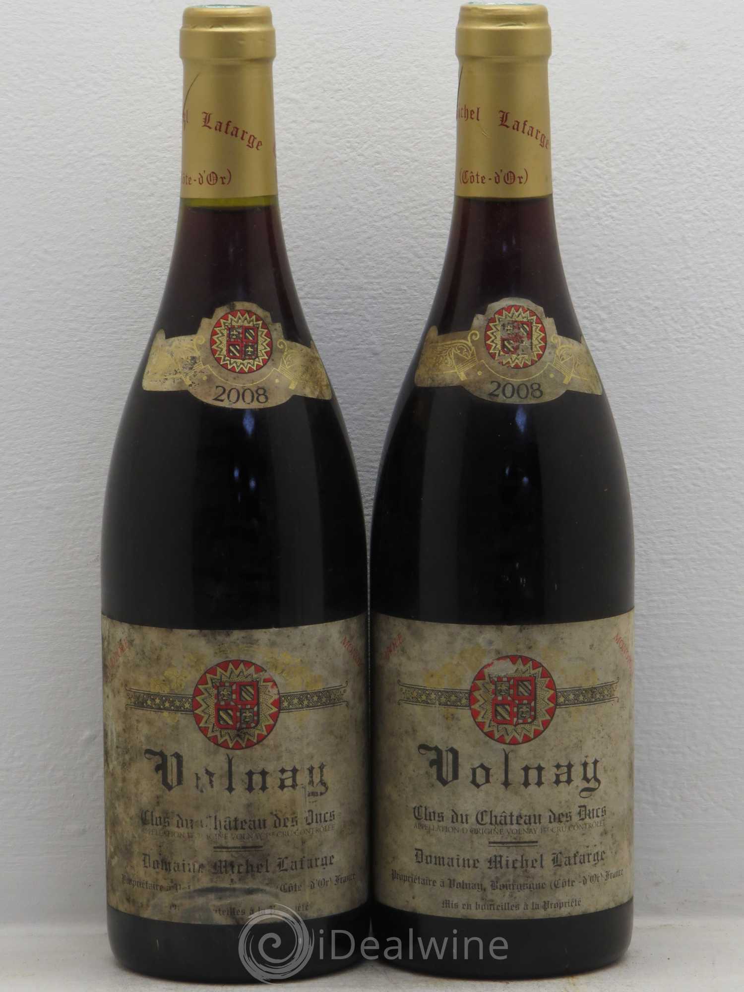 Volnay 1er Cru Clos du Château des Ducs Lafarge (Domaine) 2008 - Lot de 2 bouteilles - 0