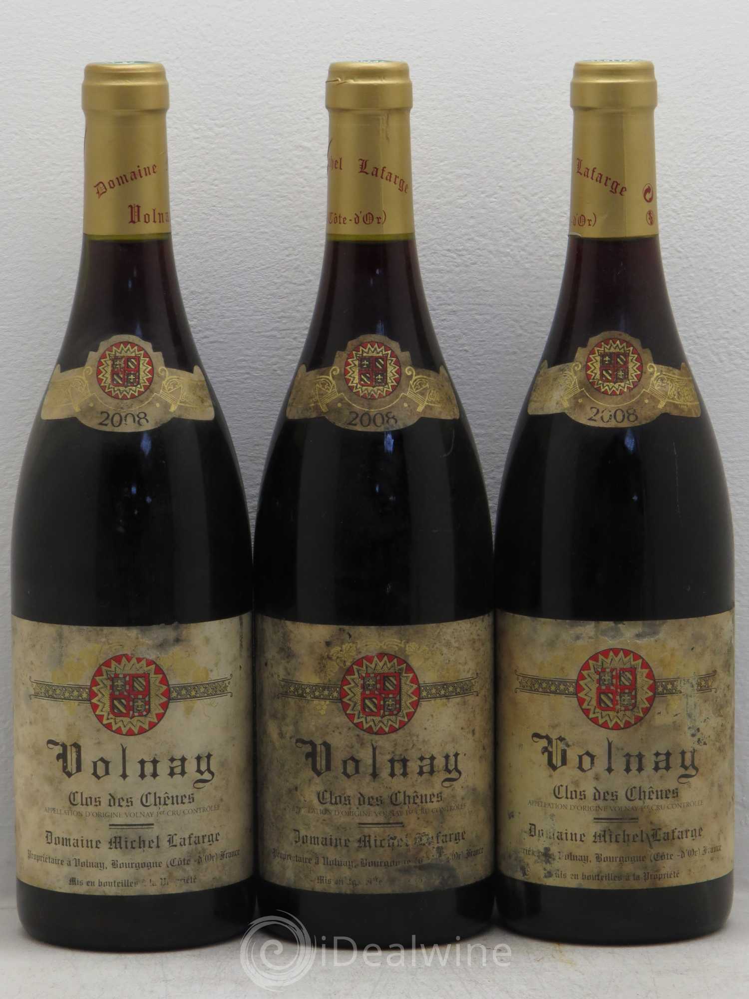 Volnay 1er Cru Clos des Chênes Lafarge (Domaine) 2008 - Lot de 3 bouteilles - 0